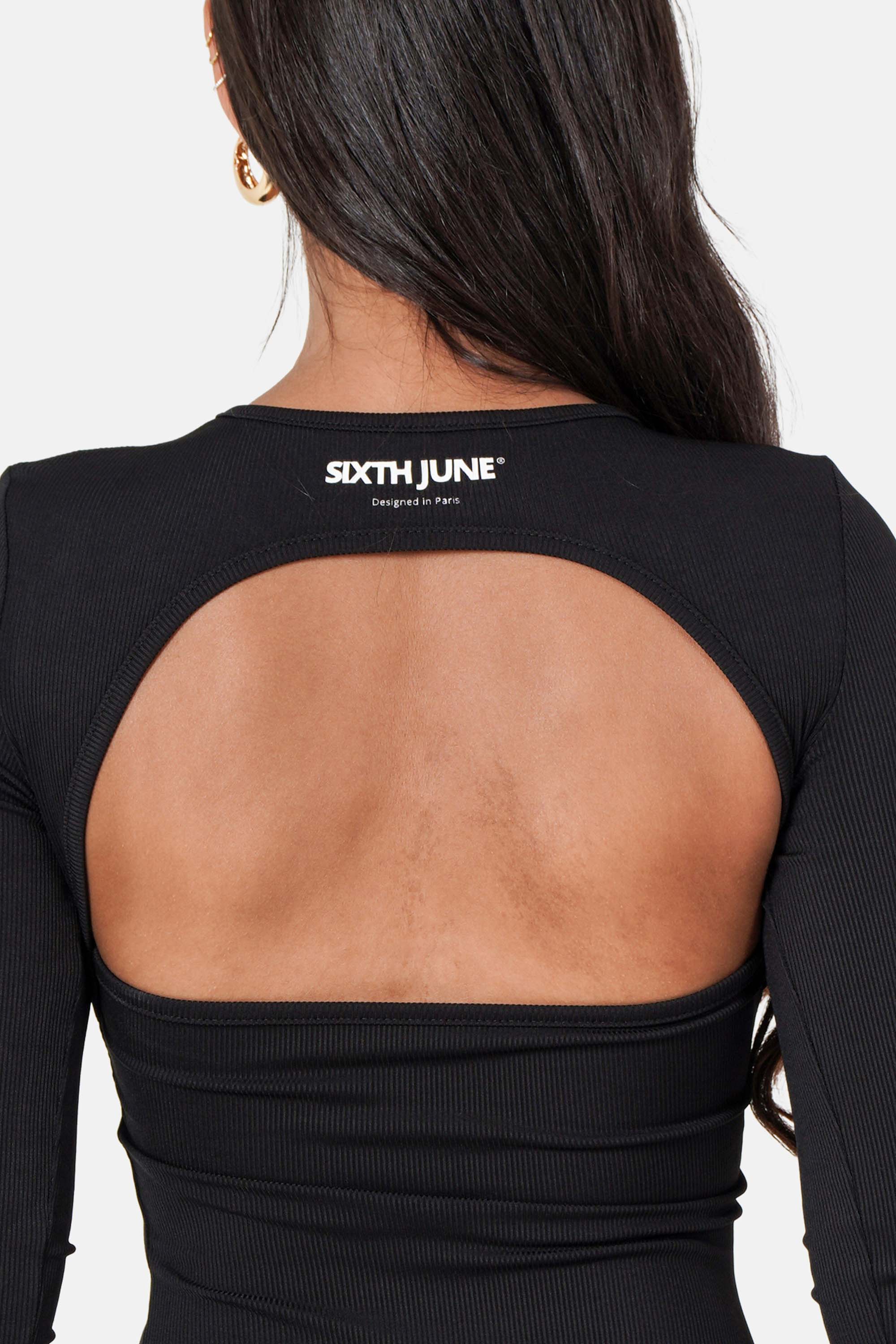 BACKLESS mini l/s dress - Image 4