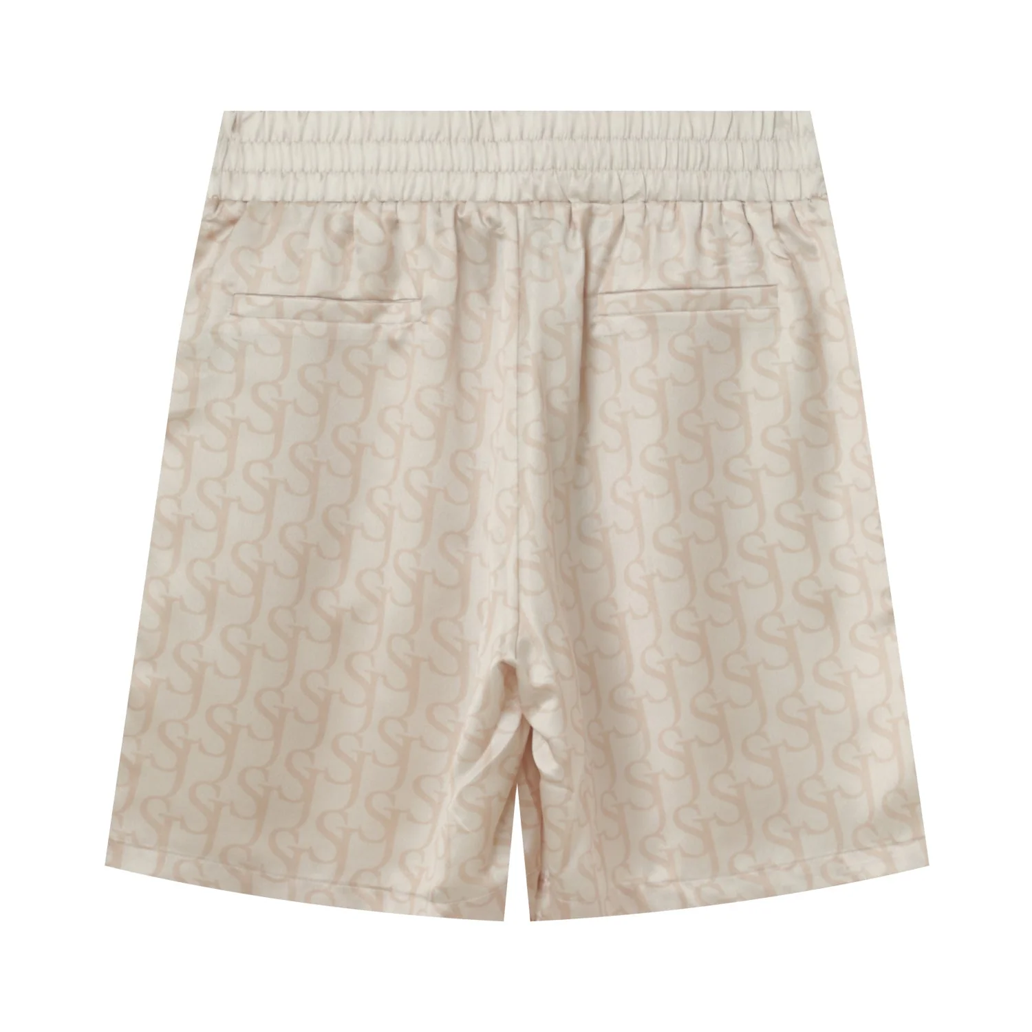 Short satiné monogramme Beige - Image 8