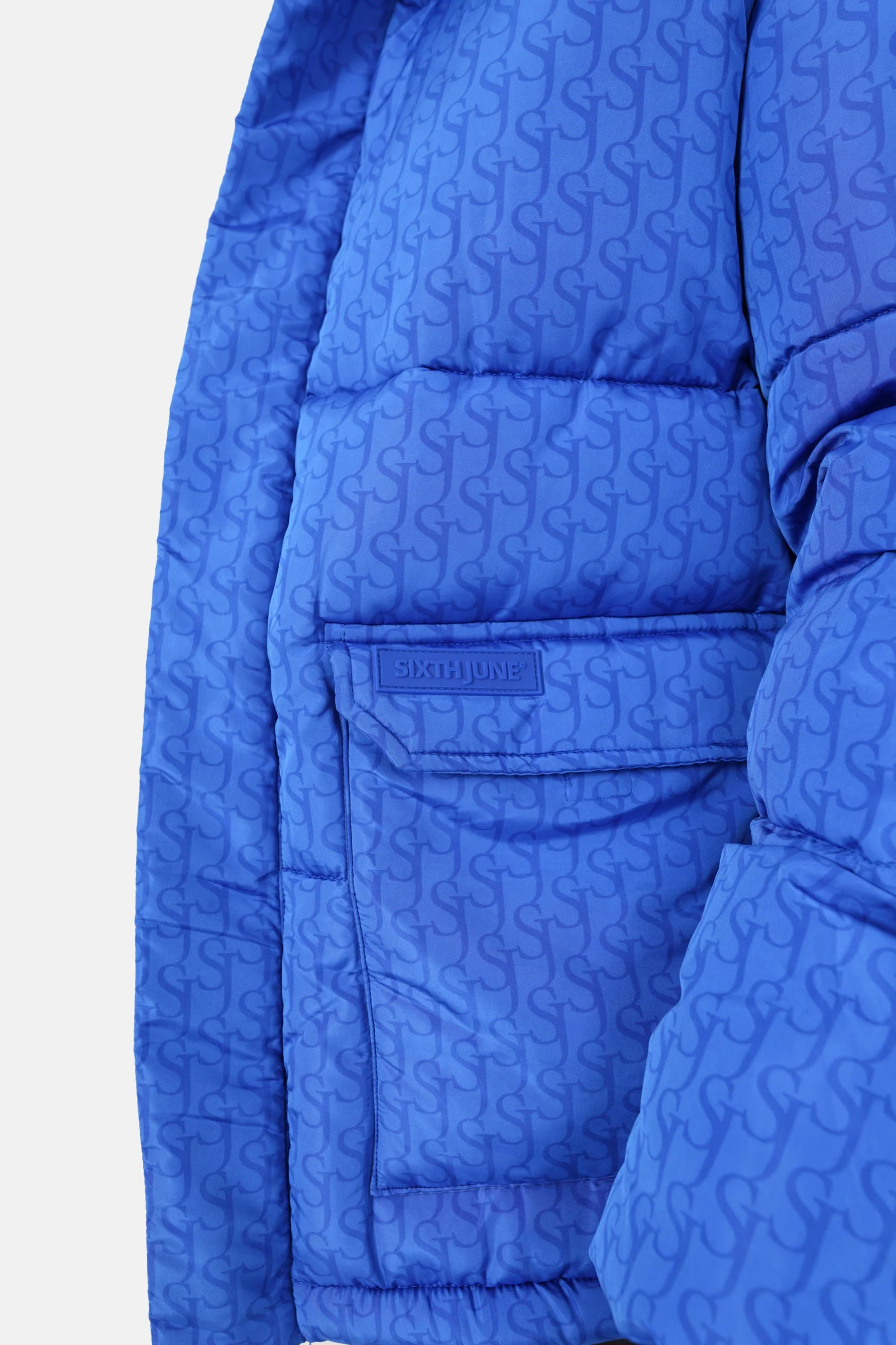 Doudoune monogramme matelassée Bleu - Image 3