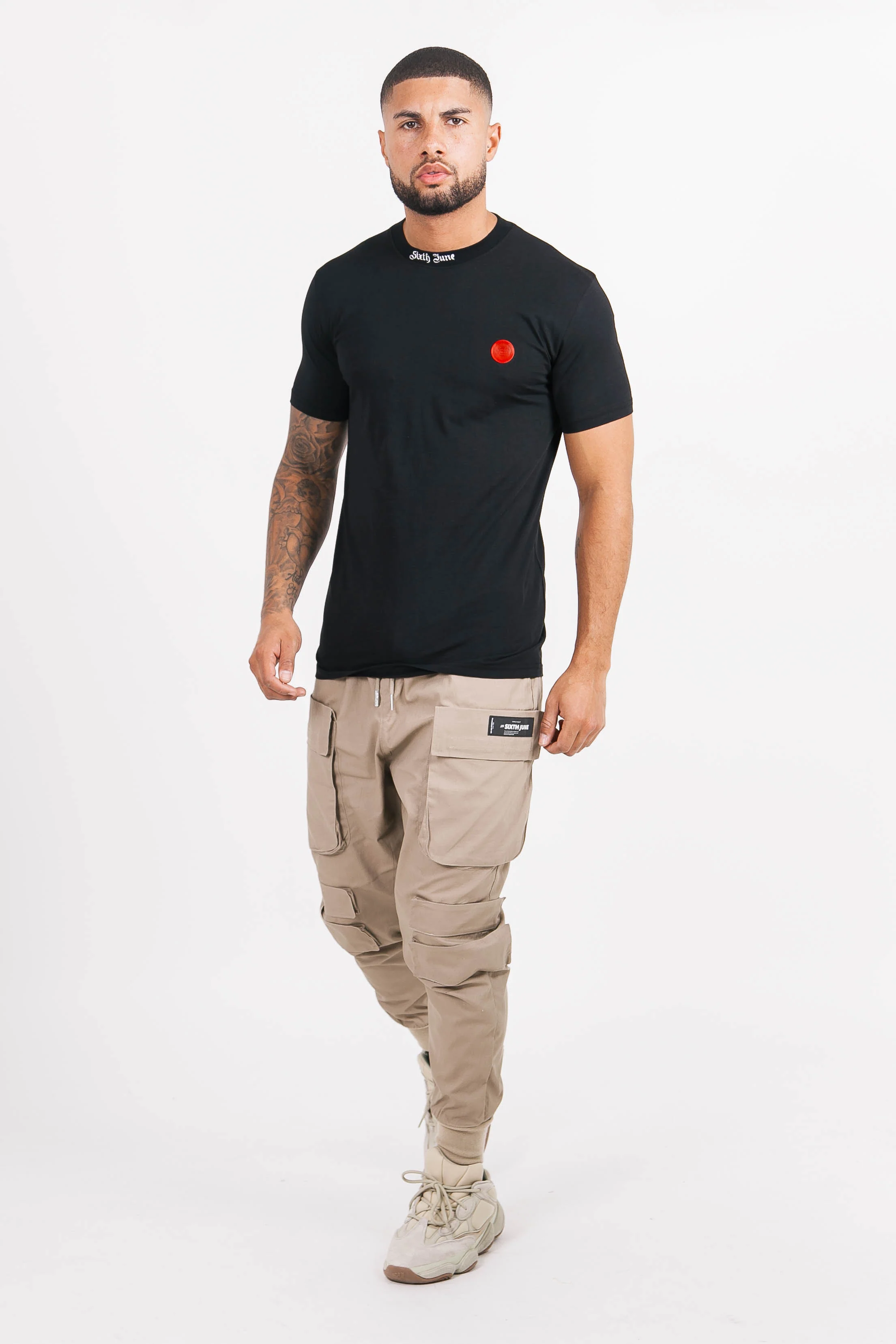 T-shirt col holographique noir - Image 6