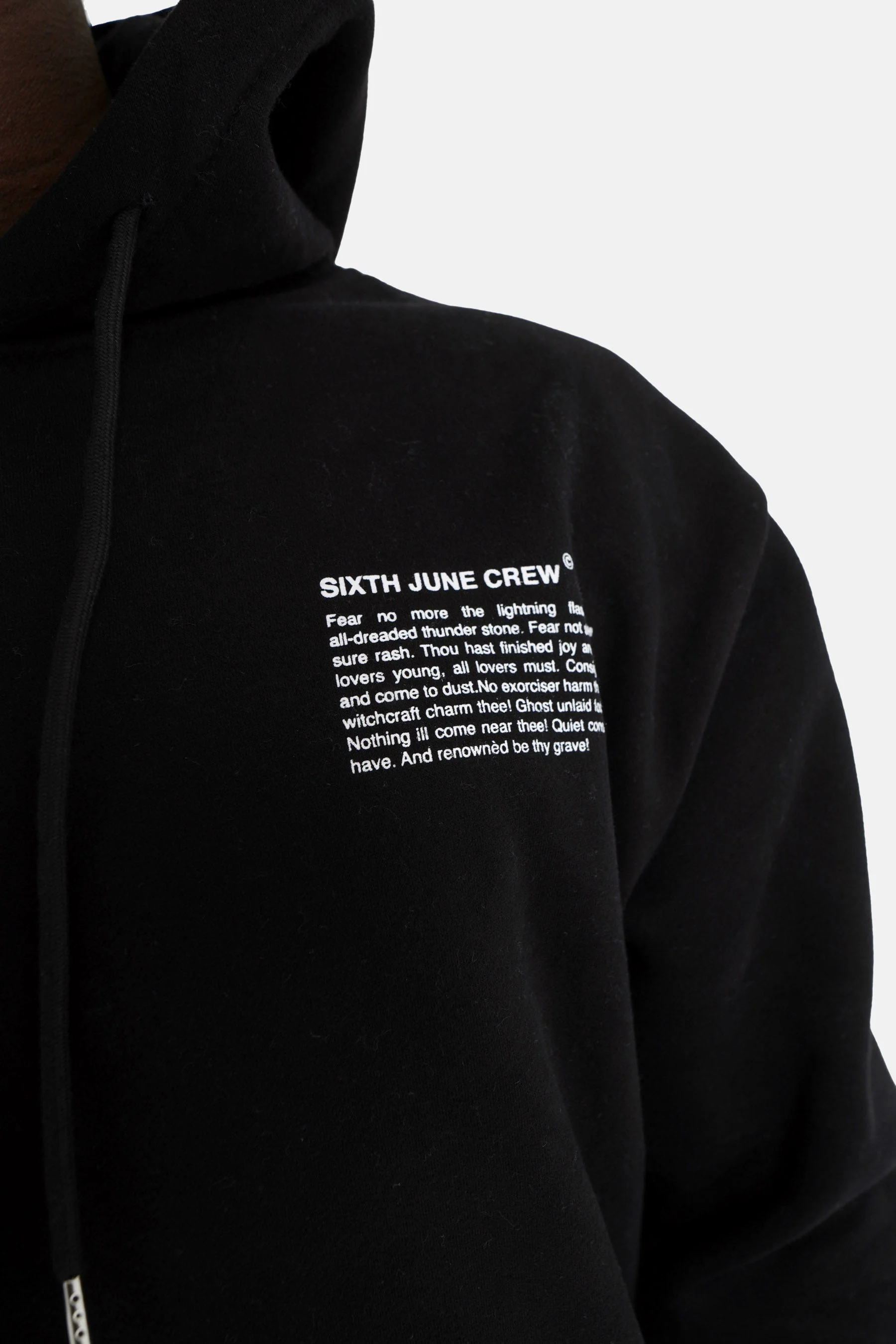 Sweat capuche moodboard dos Noir - Image 4