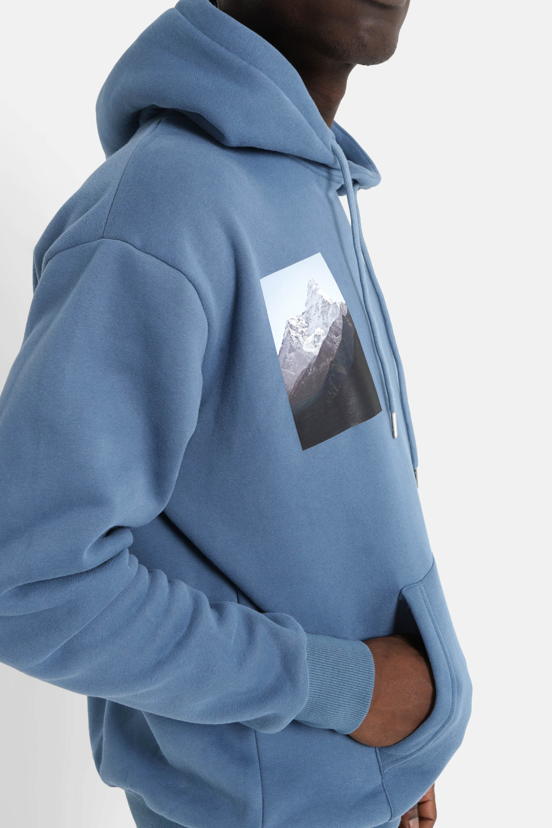Sweat capuche moodboard dos Bleu - Image 3