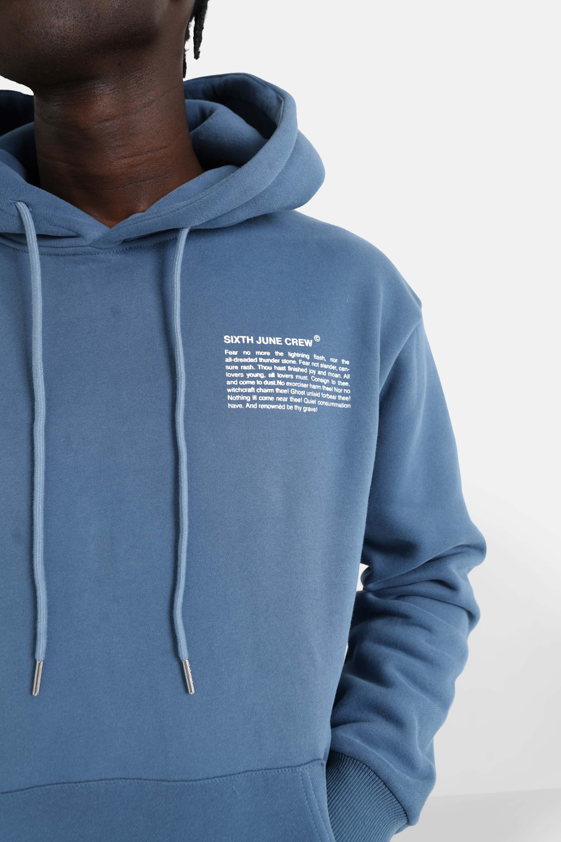 Sweat capuche moodboard dos Bleu - Image 4