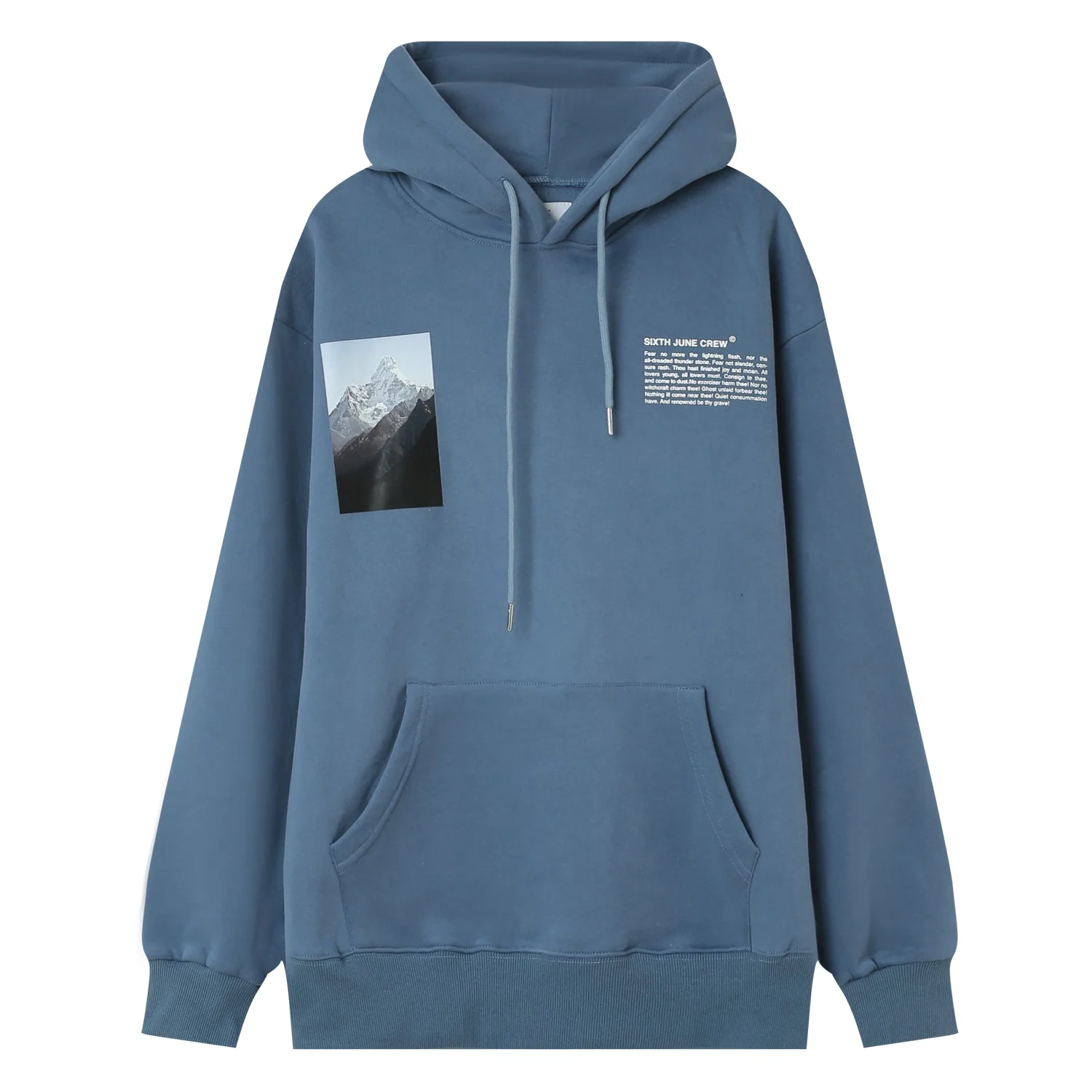 Sweat capuche moodboard dos Bleu - Image 7