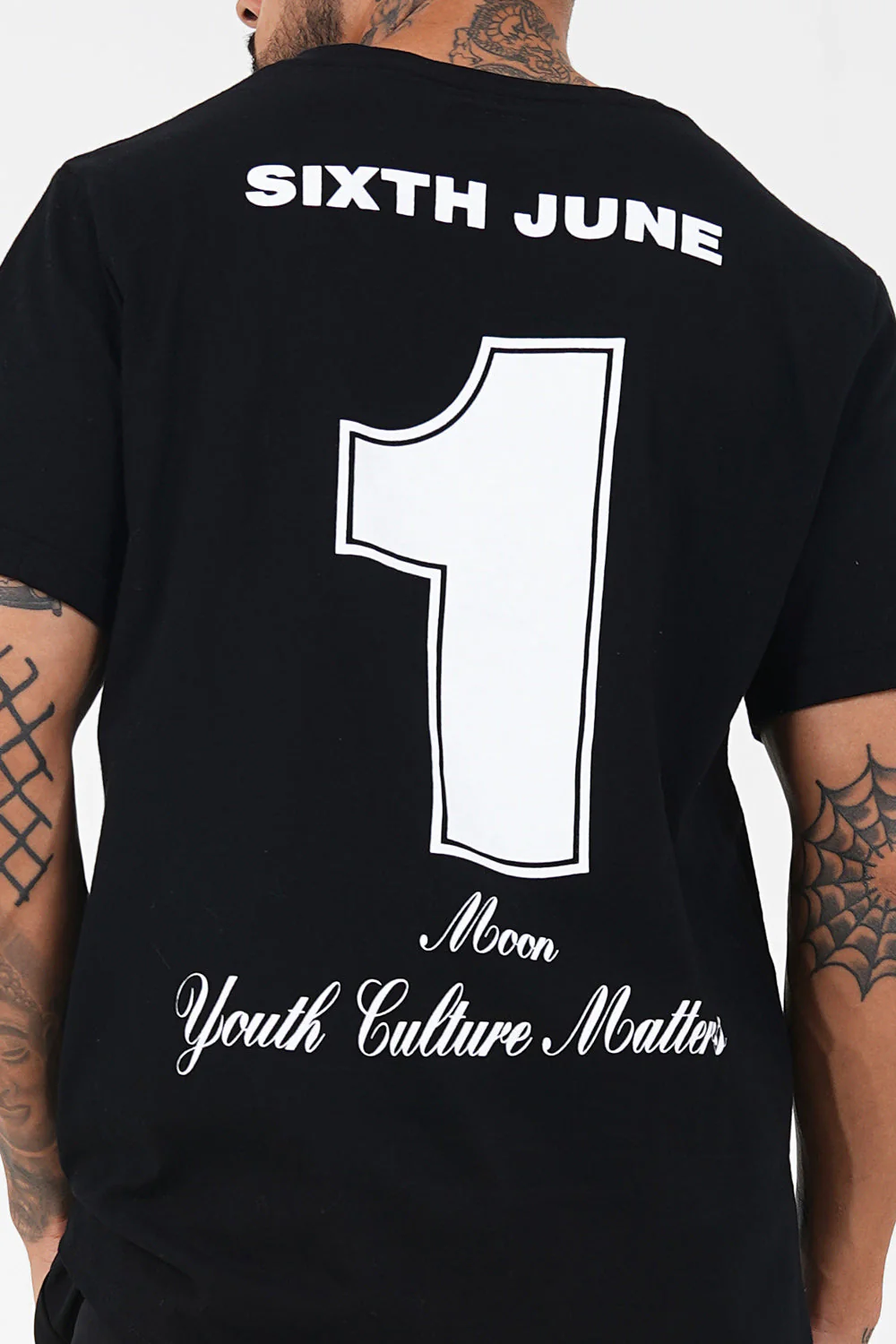 T-shirt Moon numéro 1 Noir - Image 3