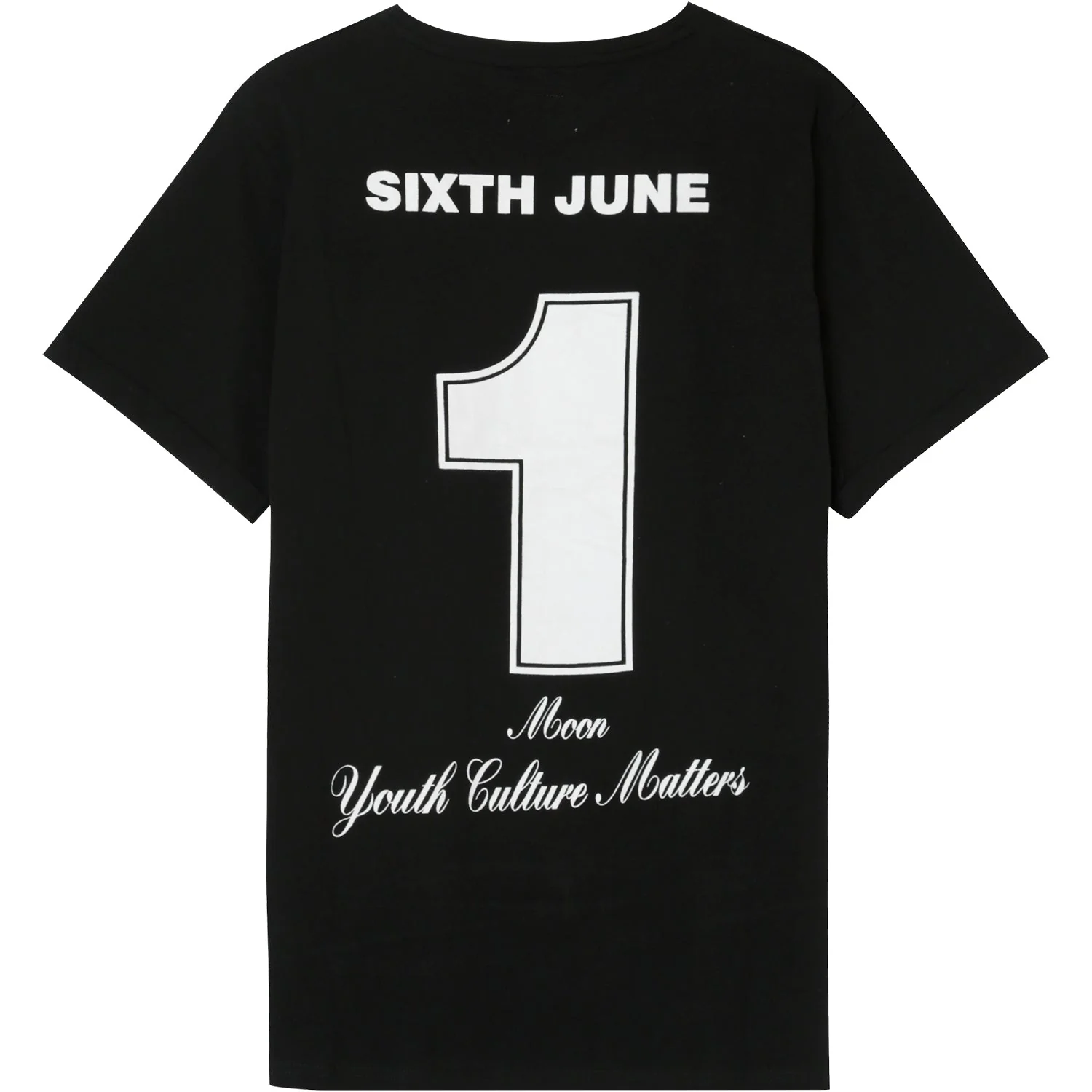 T-shirt Moon numéro 1 Noir - Image 7