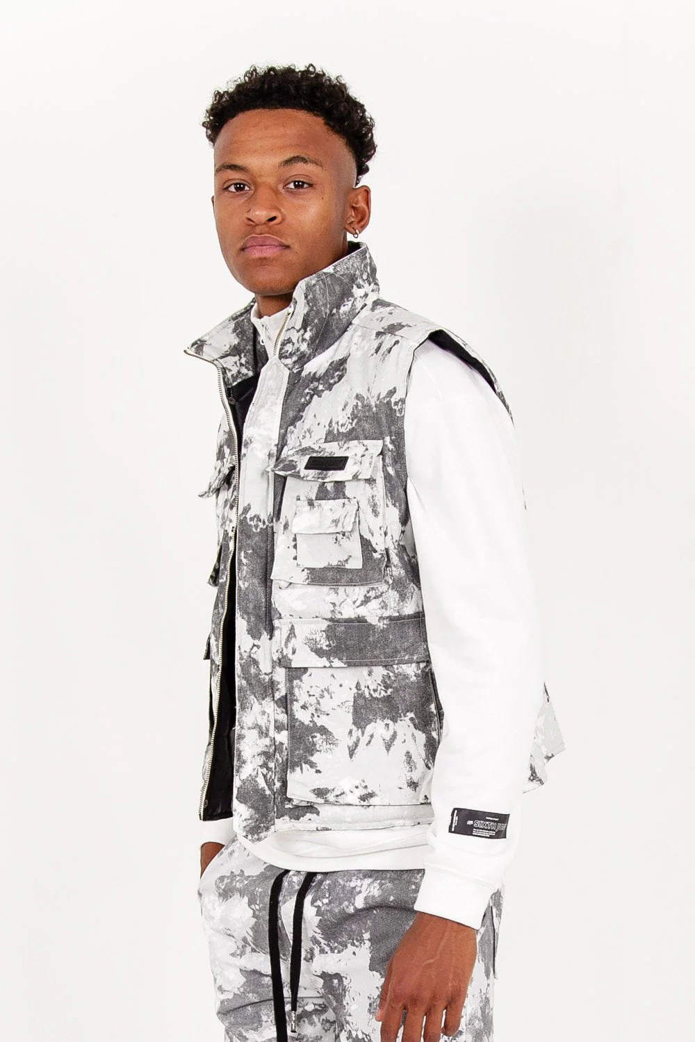 Veste sans manches tactique montagne blanc - Image 3