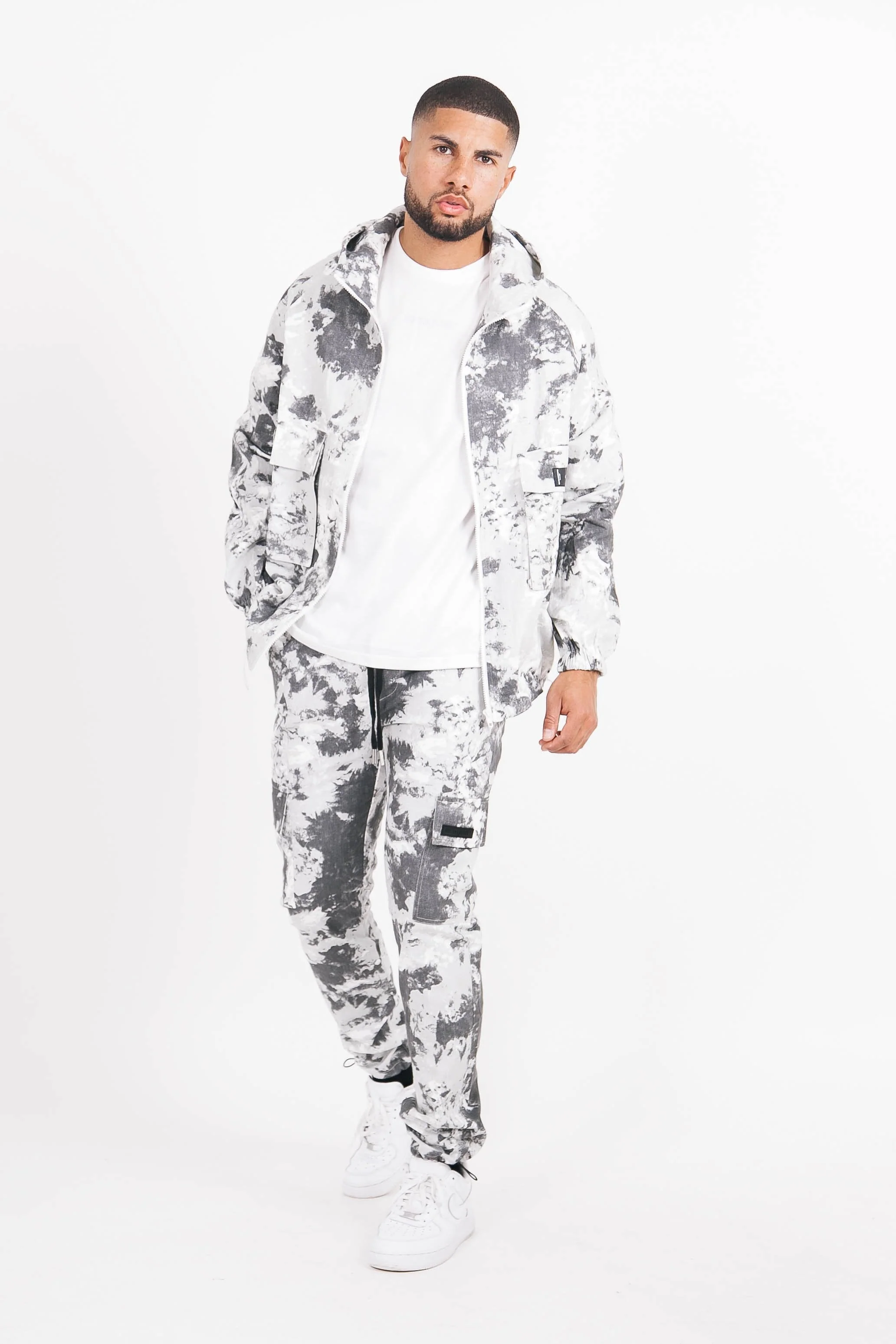 Veste montagne cargo Gris - Image 2