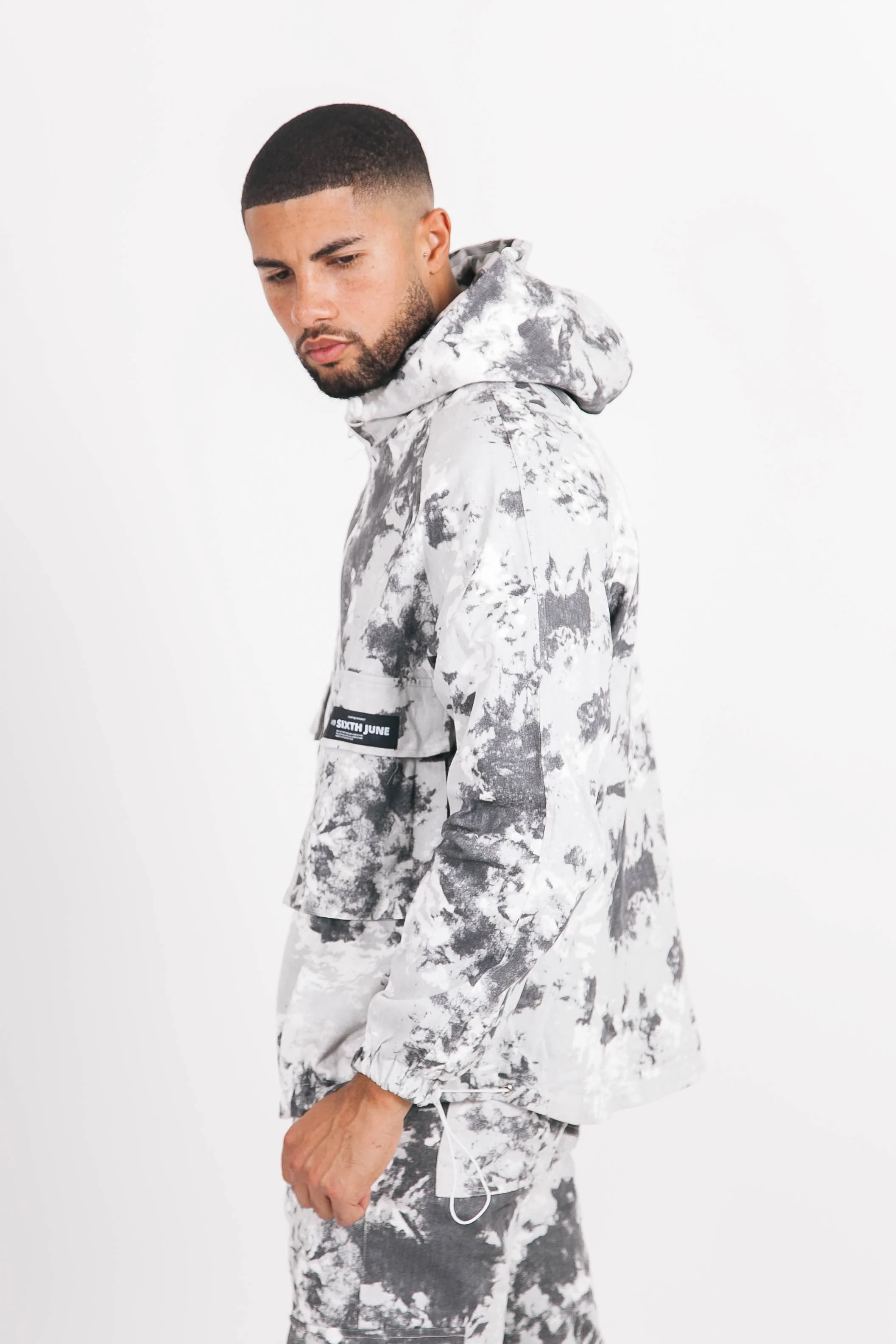 Veste montagne cargo Gris - Image 3