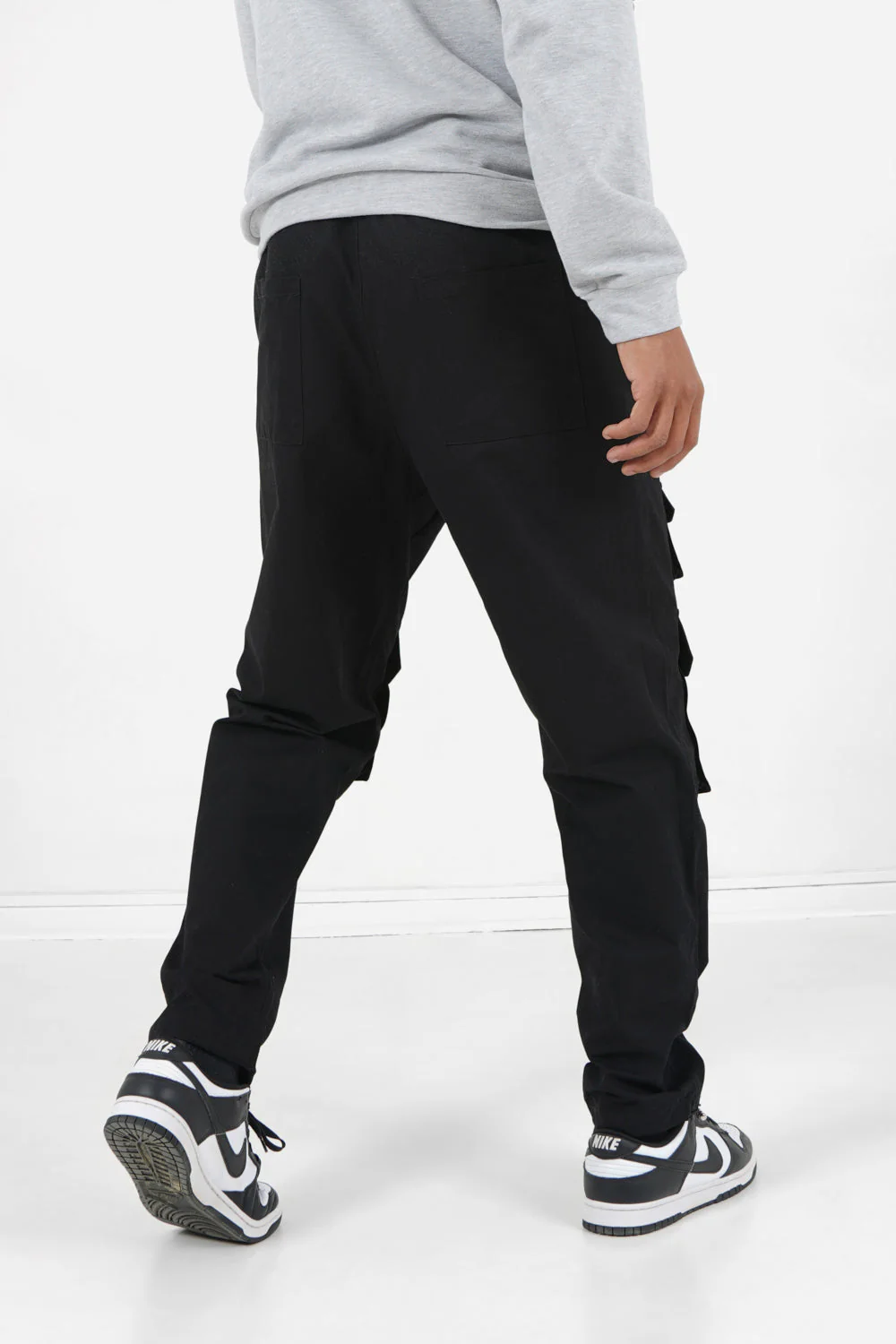Pantalon poches cargo code barres Noir - Image 5