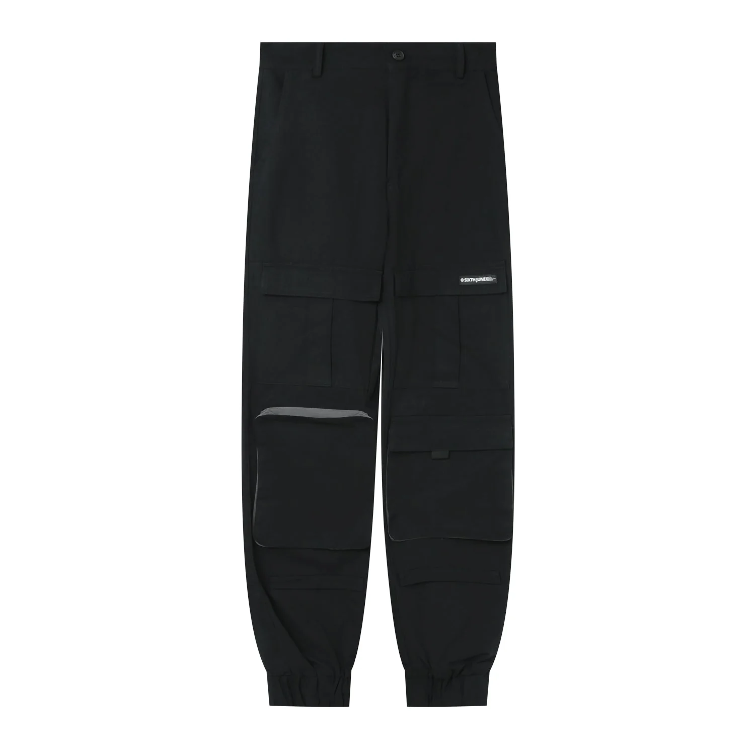 Pantalon cargo chevilles élastique Noir - Image 6