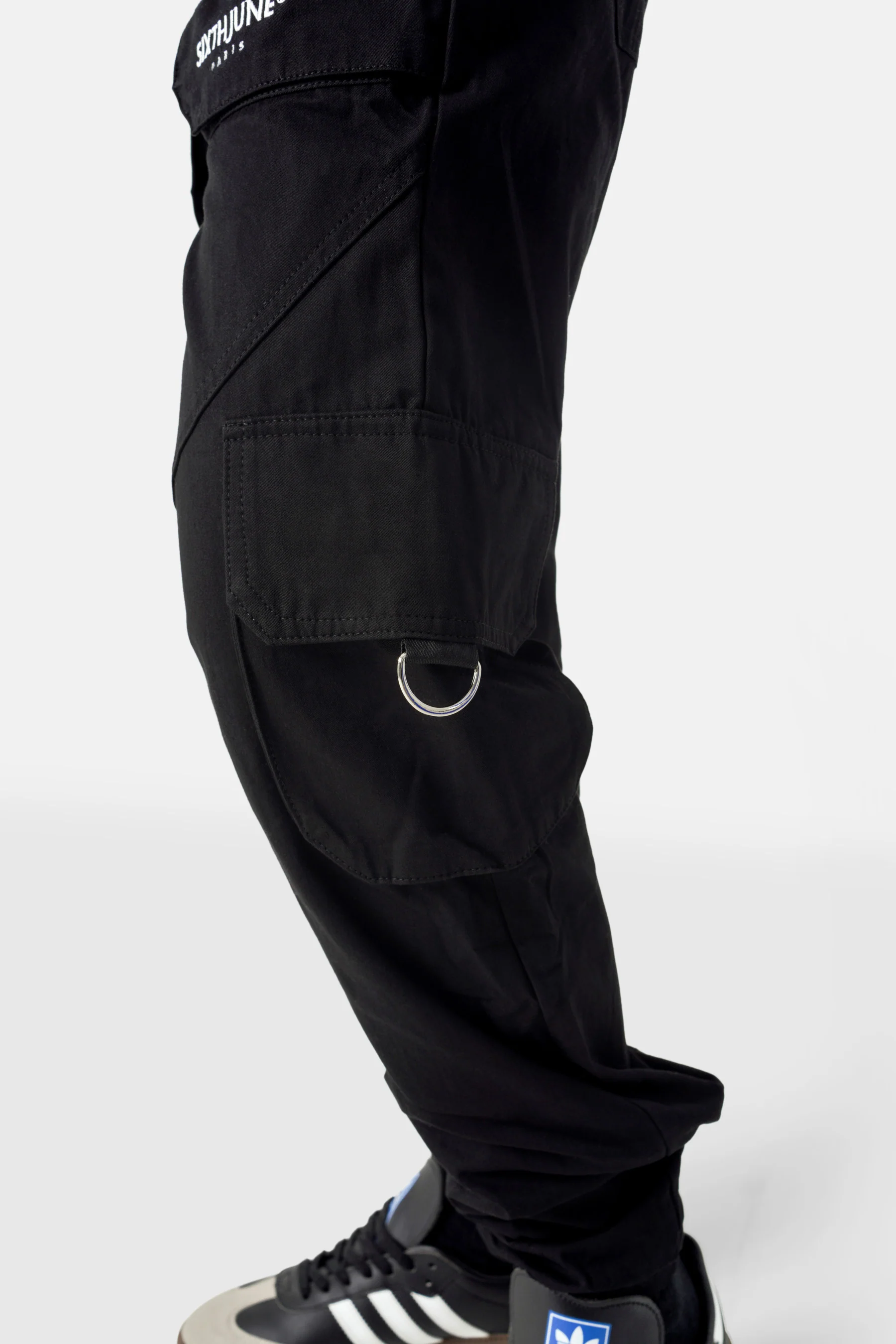multi pockets cargo pants 33941-BLAC - Image 4