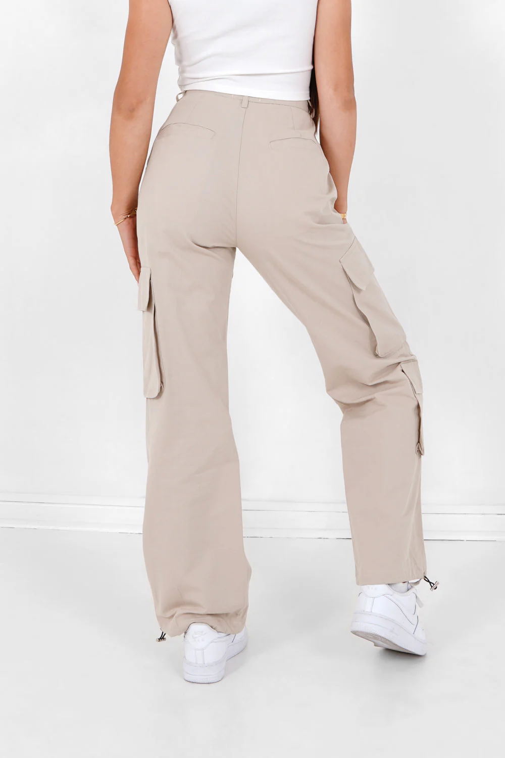 Cargo jambes larges Gris - Image 5