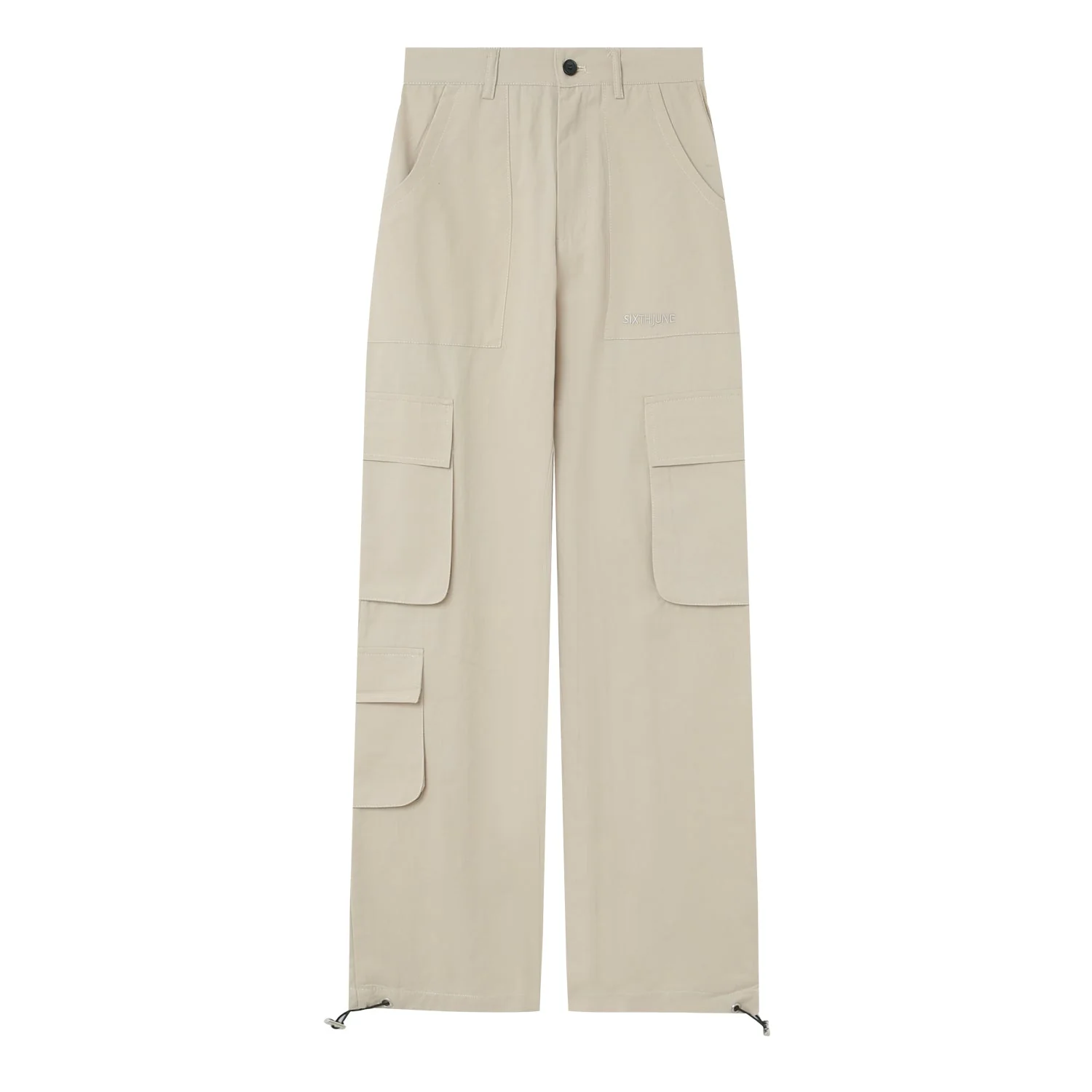 Cargo jambes larges Gris - Image 6