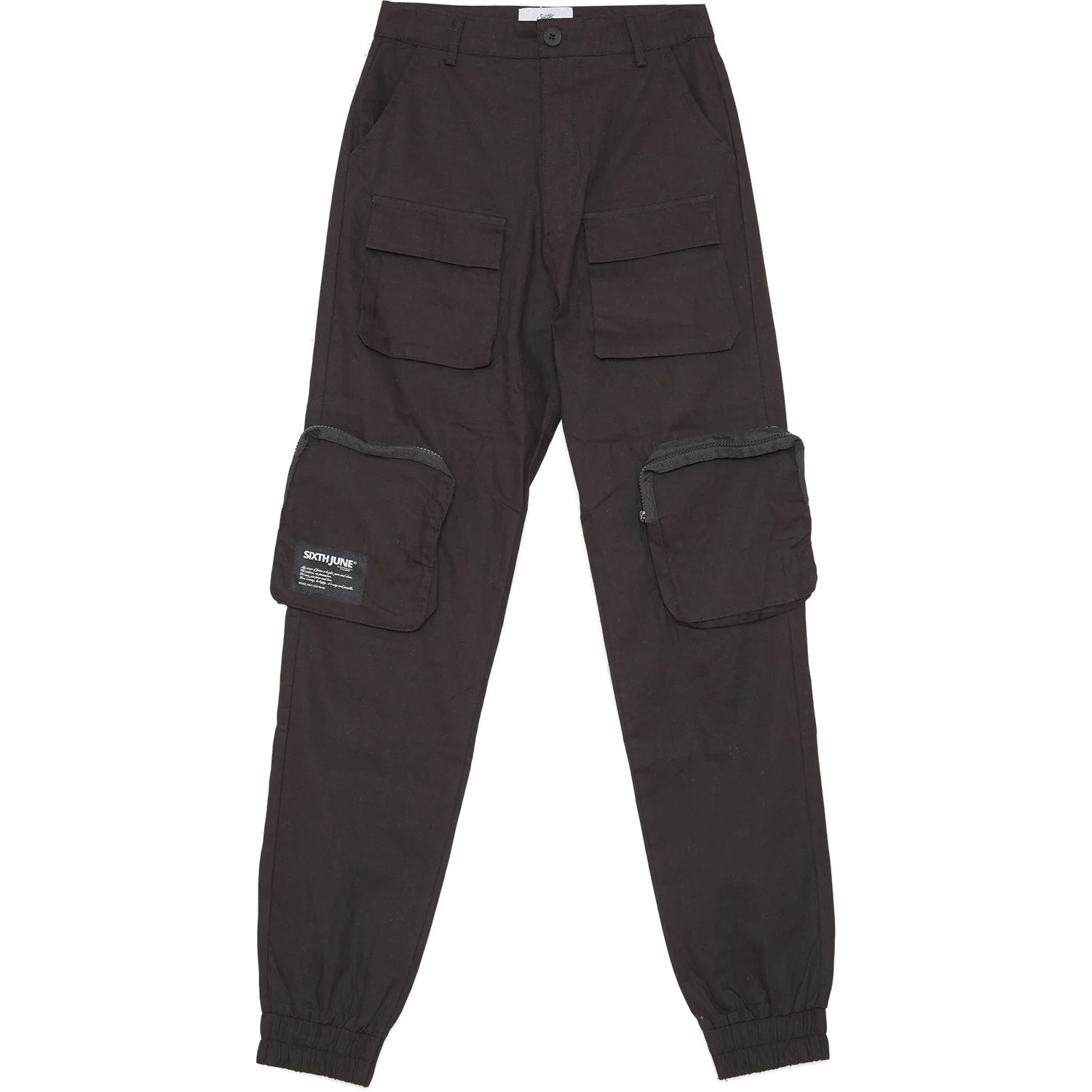 Pantalon cargo multipoches noir - Image 2