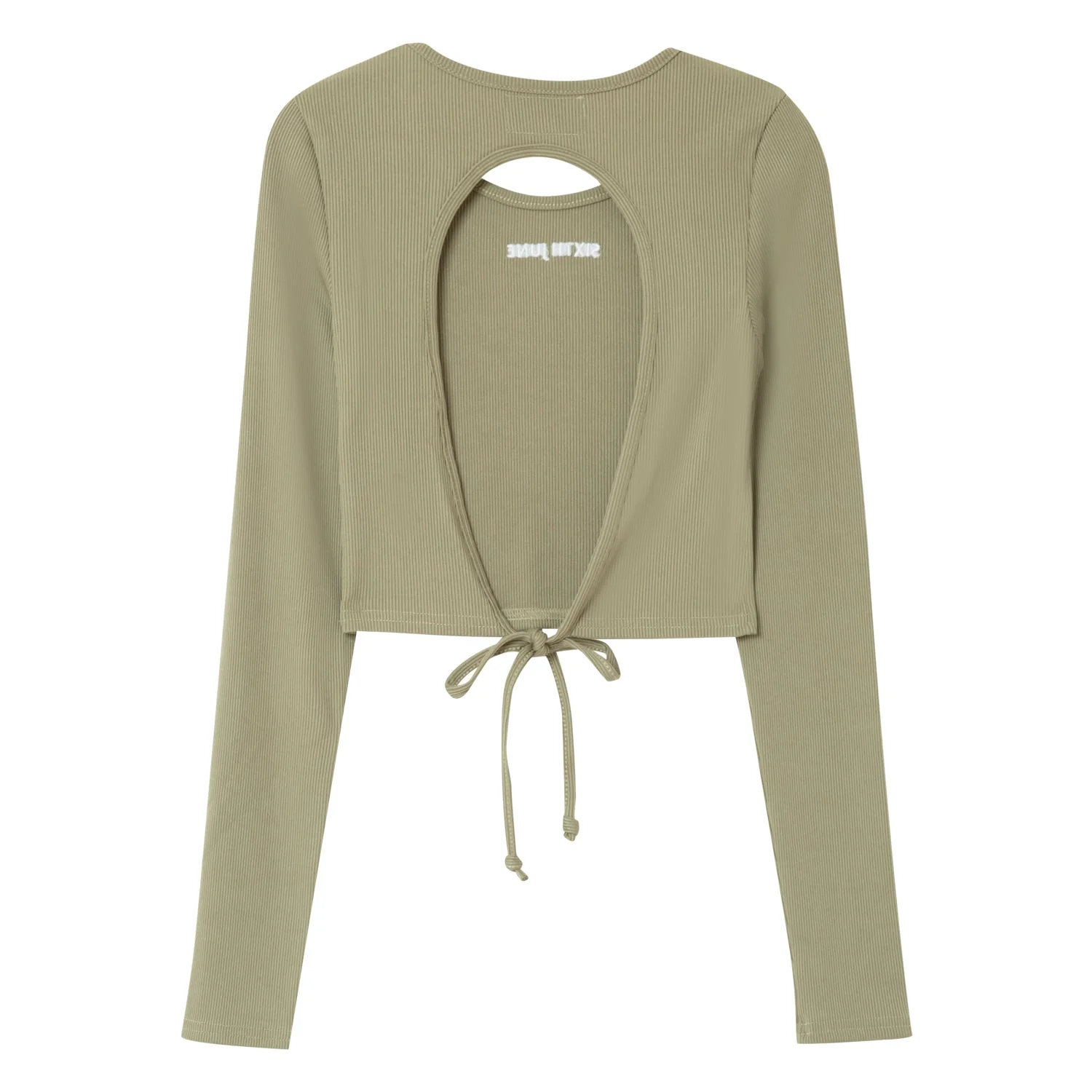 BACKLESS laced l/s top - Image 7