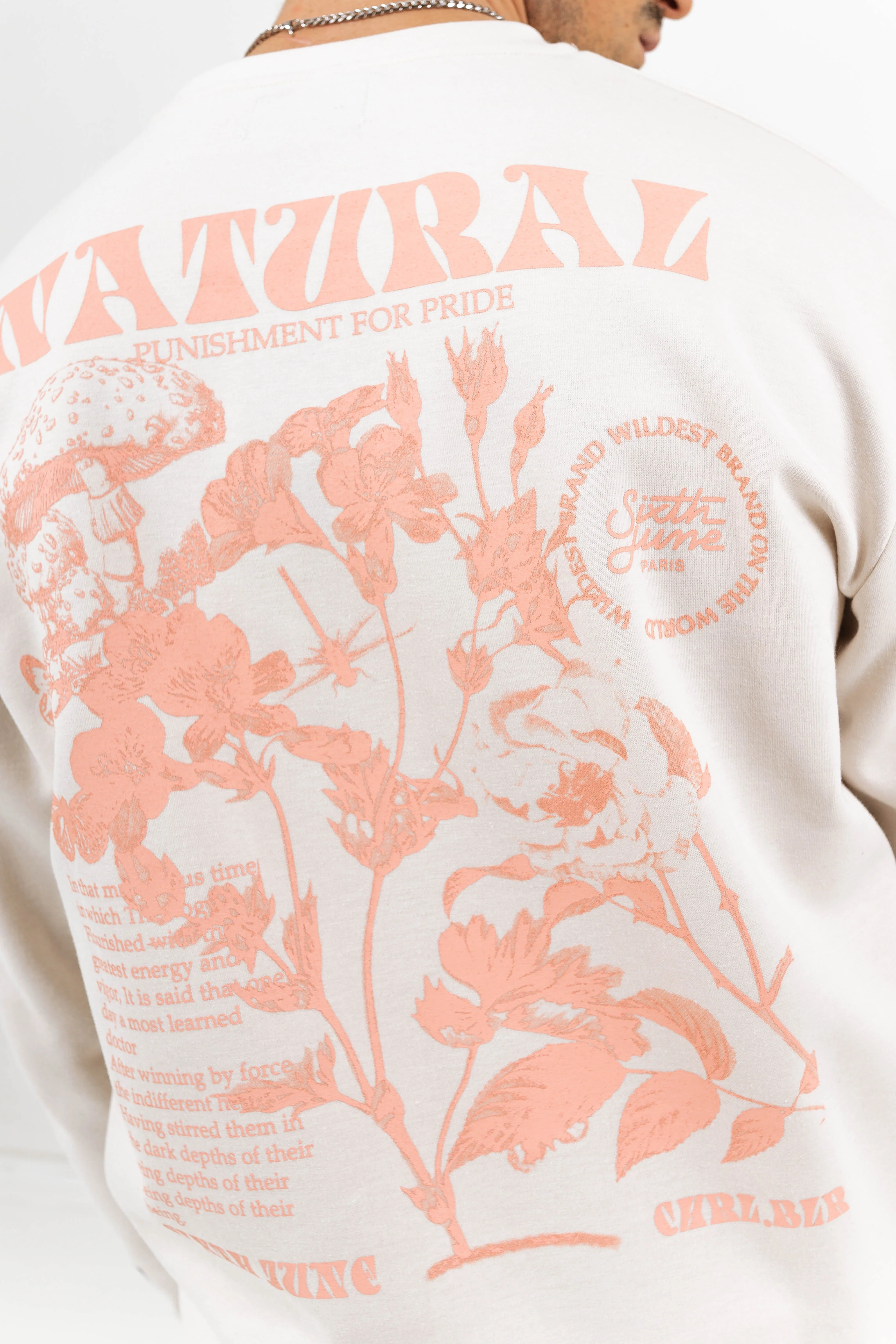 Sweatshirt natural pastel blanc - Image 3