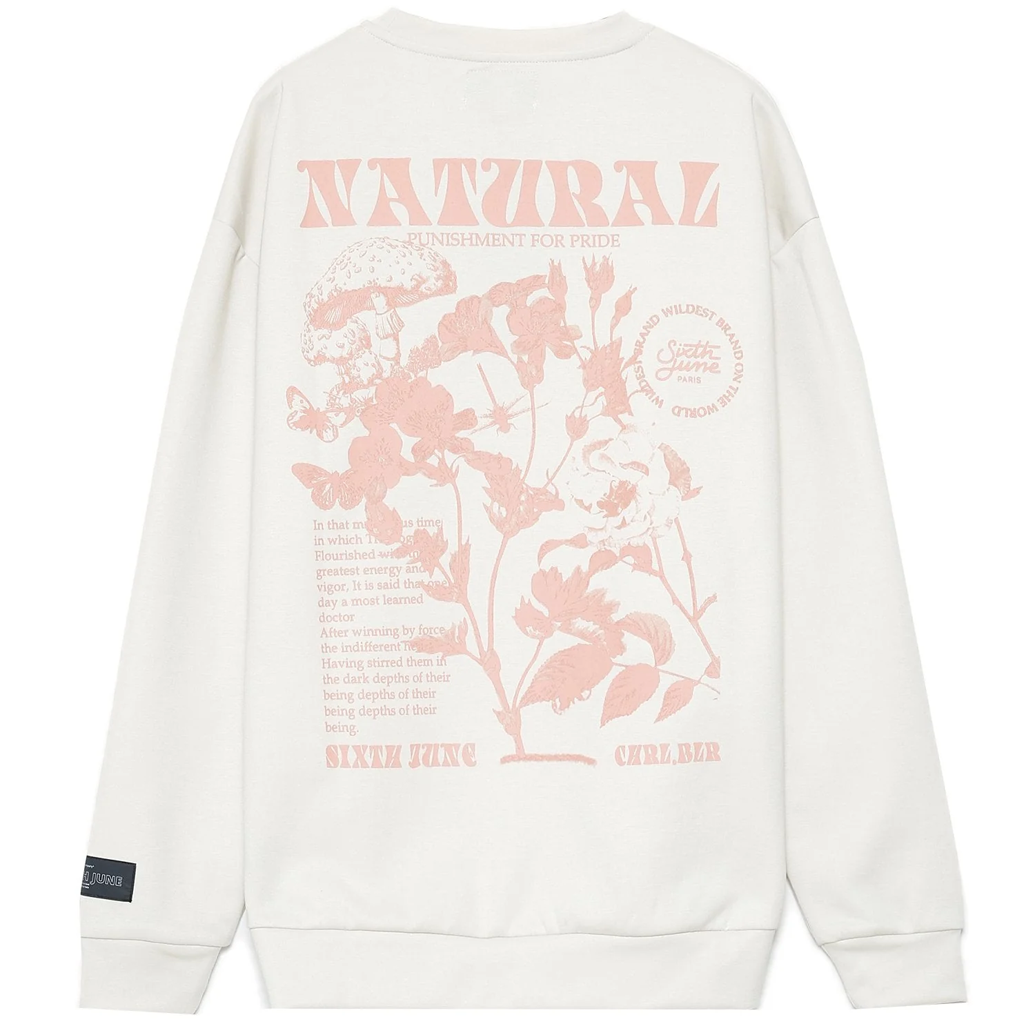 Sweatshirt natural pastel blanc - Image 6