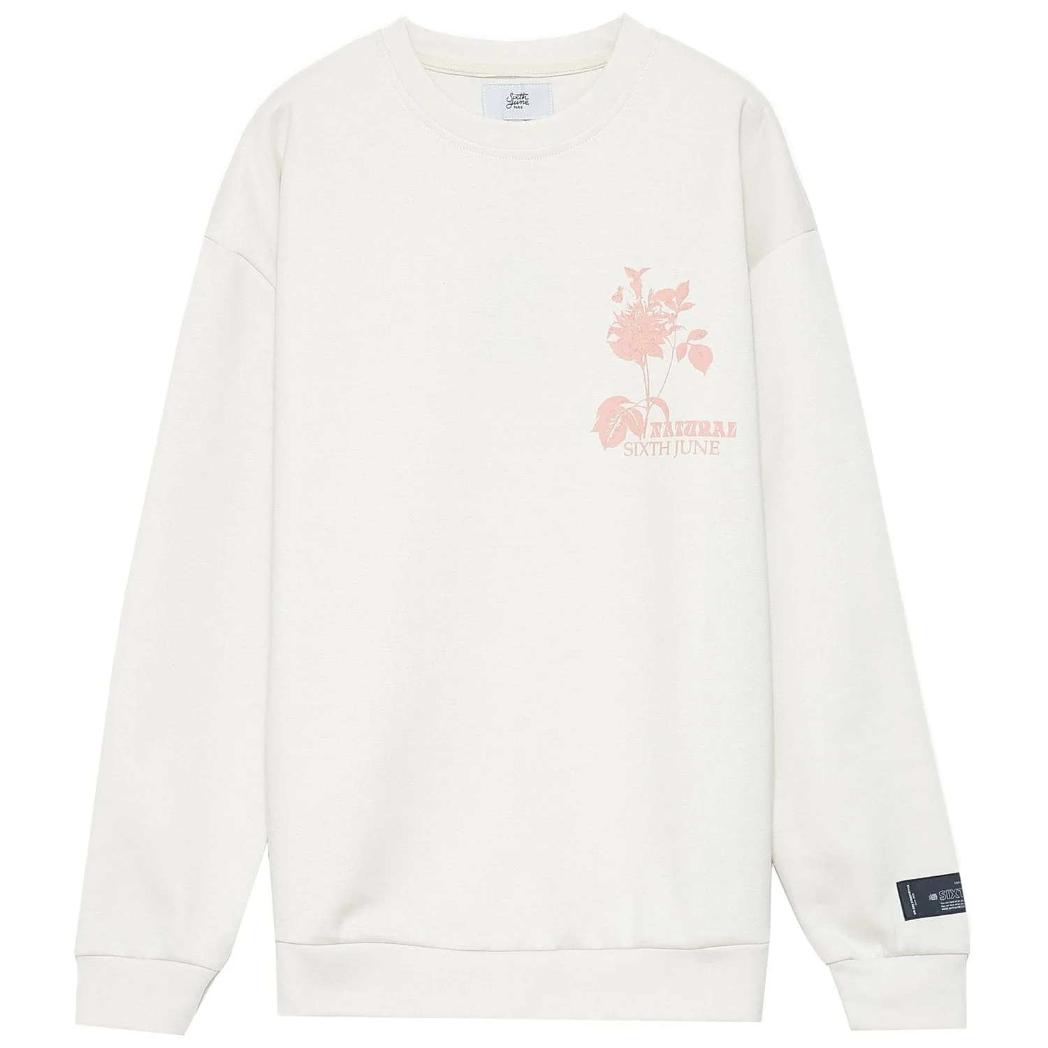 Sweatshirt natural pastel blanc - Image 7