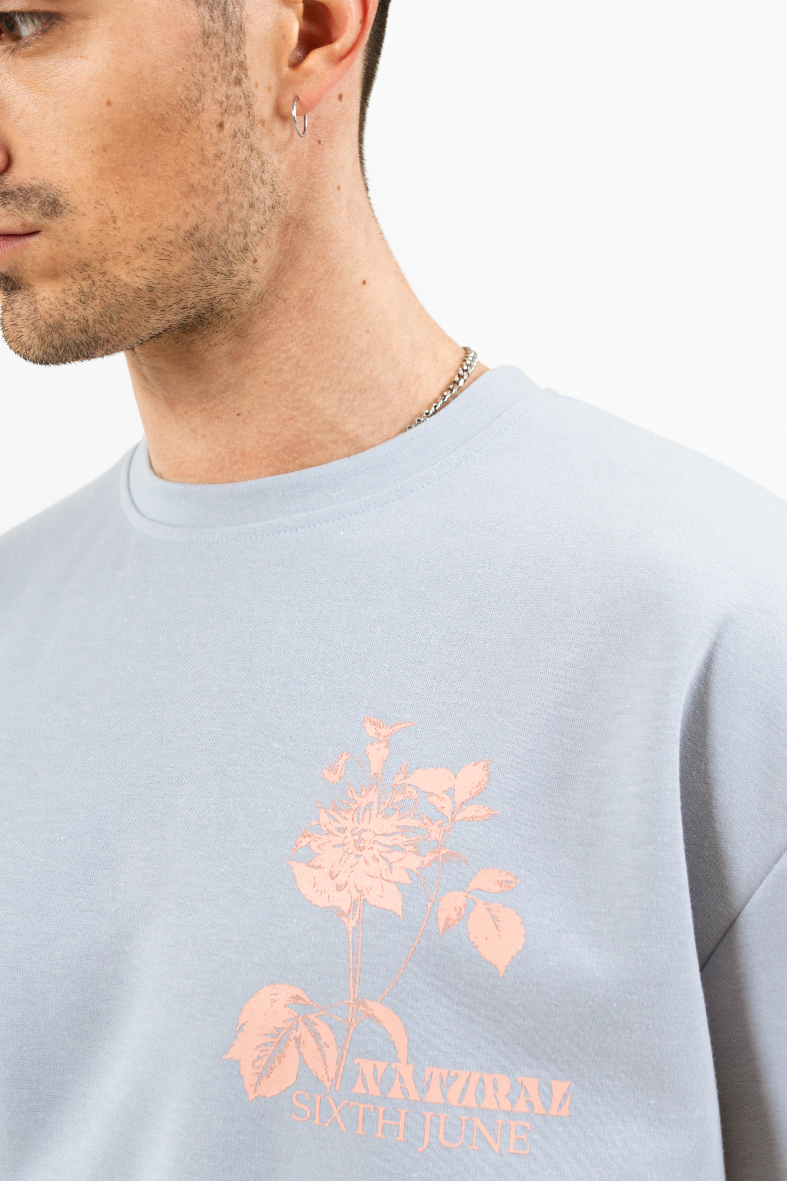 Sweatshirt natural pastel bleu - Image 3