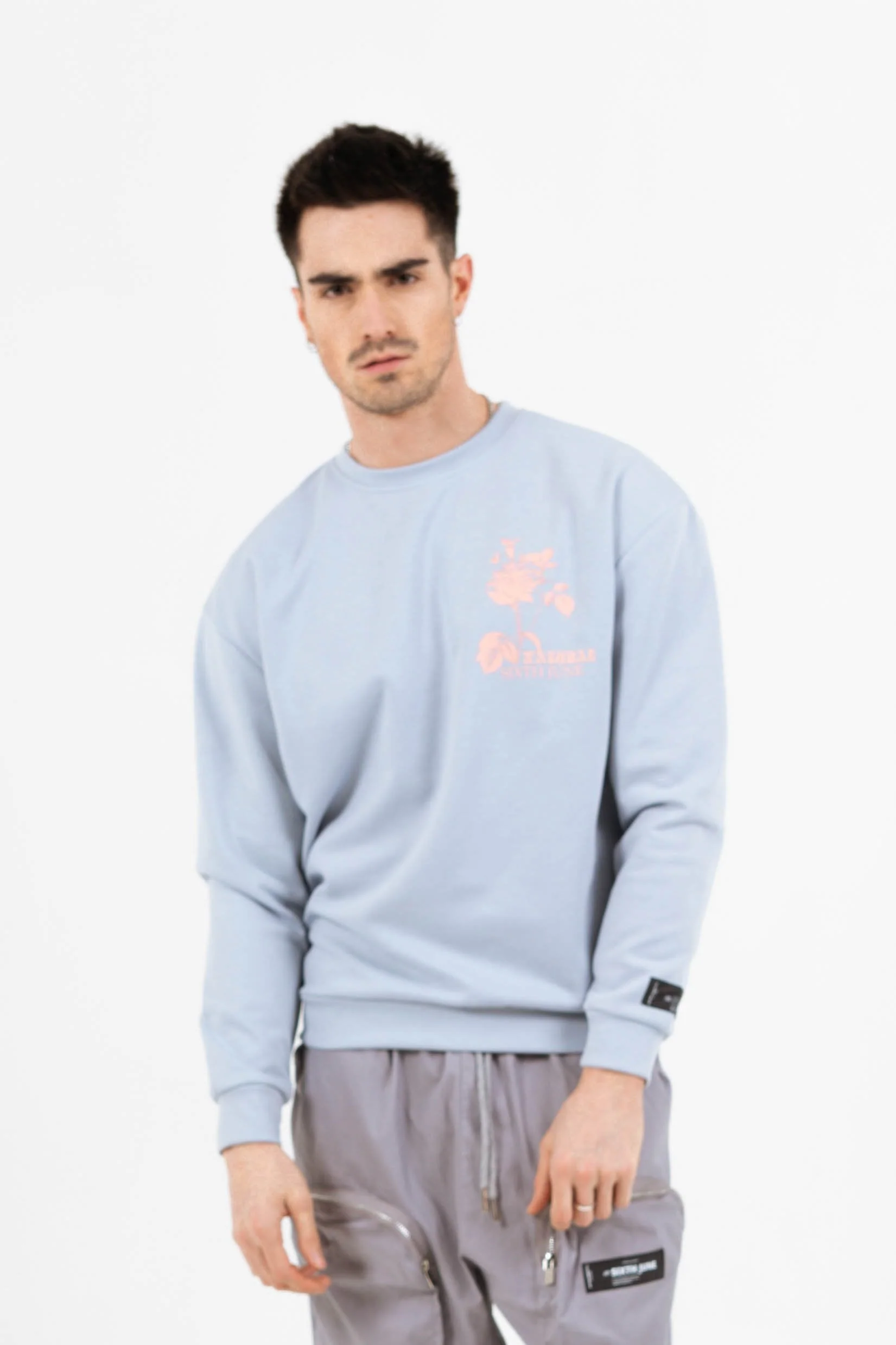 Sweatshirt natural pastel bleu - Image 5