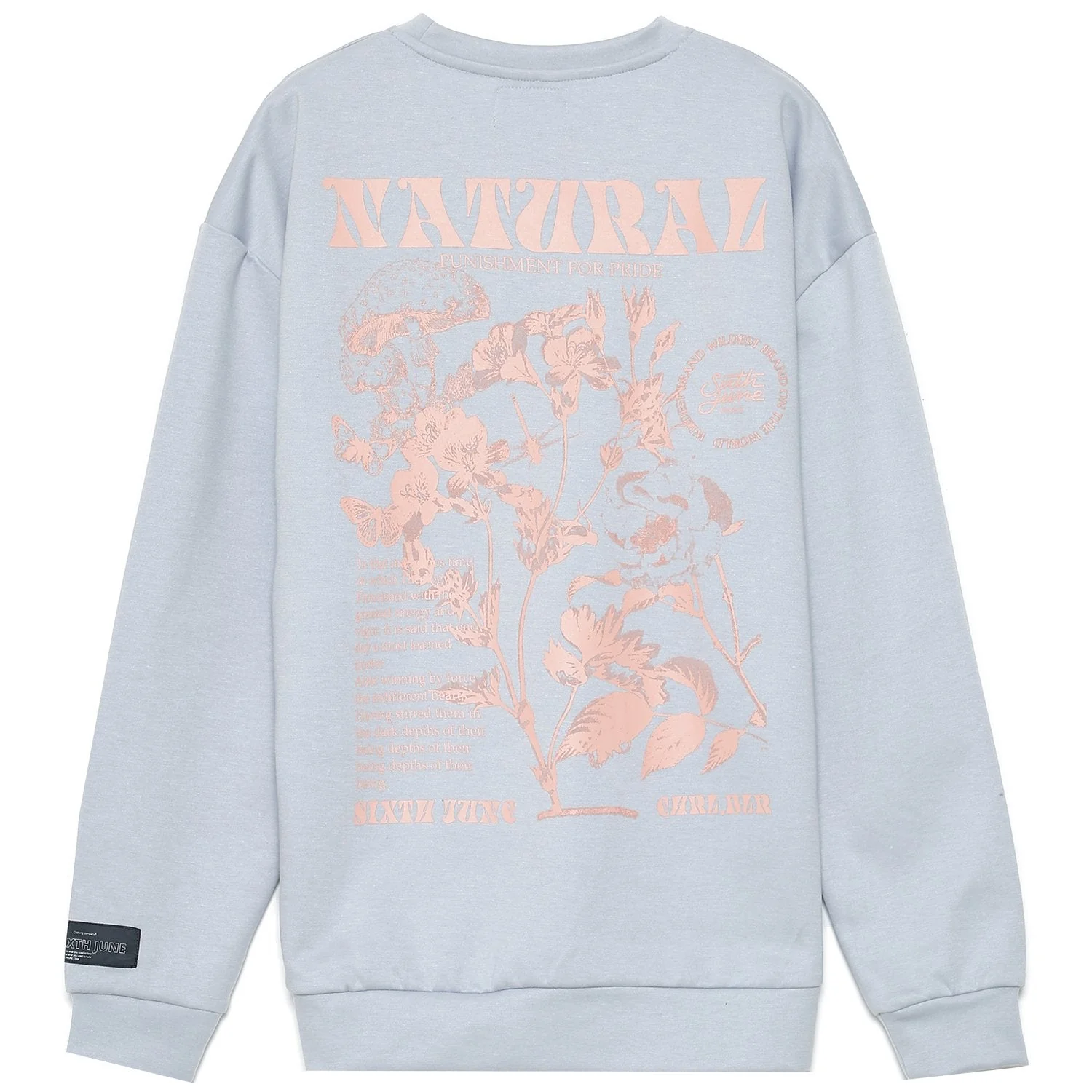 Sweatshirt natural pastel bleu - Image 6