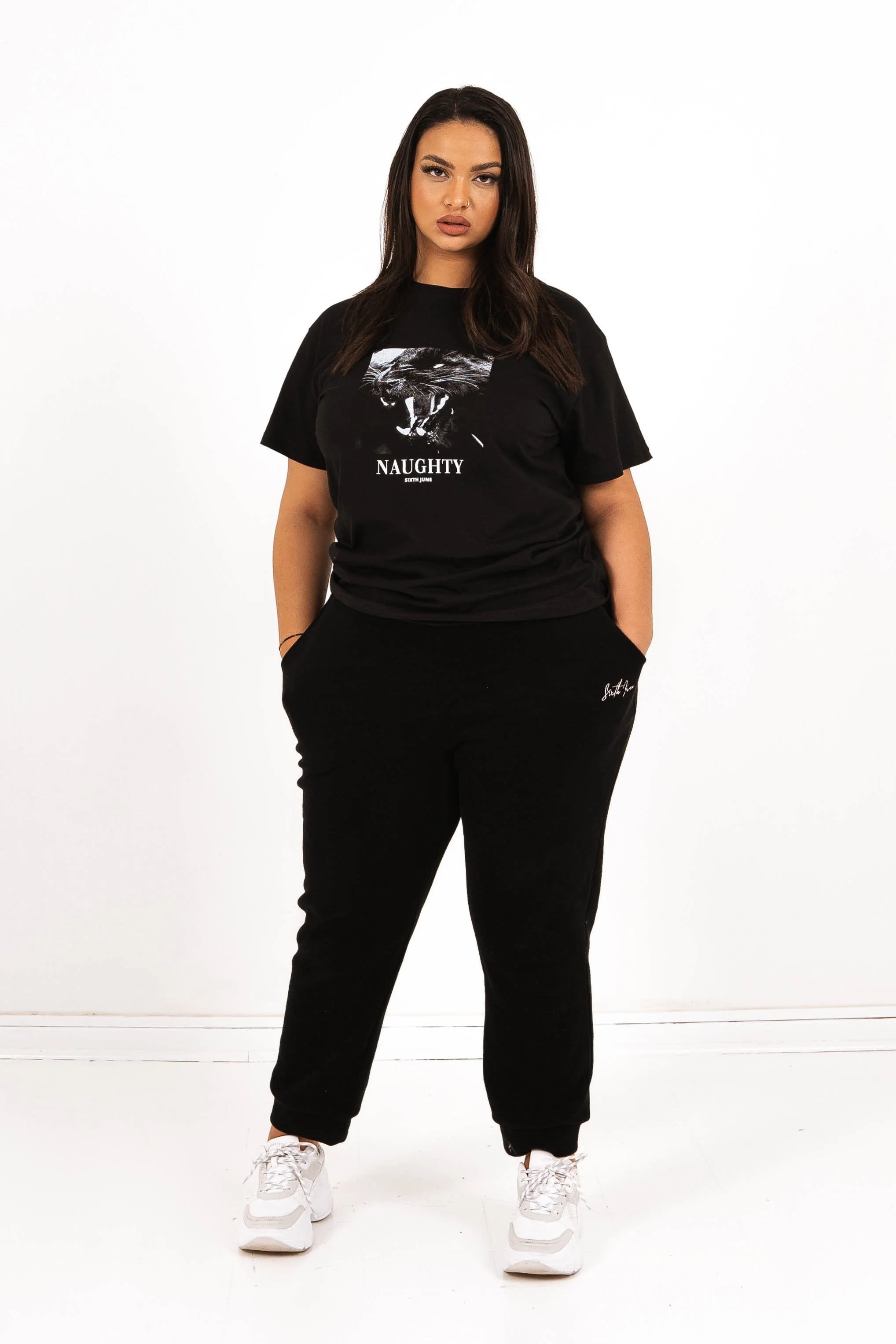 T-shirt imprimé Naughty panthère Noir - Image 9