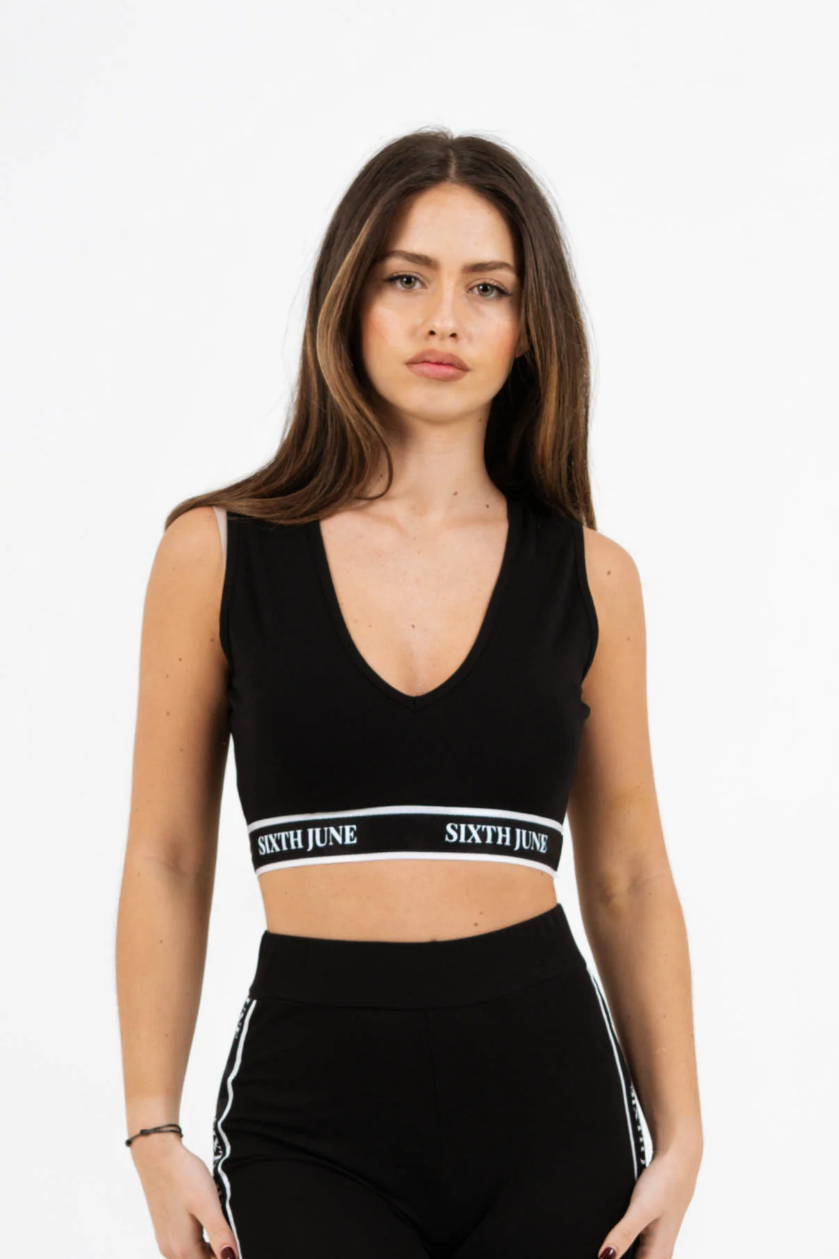 Brassière bande imprimé noir - Image 2