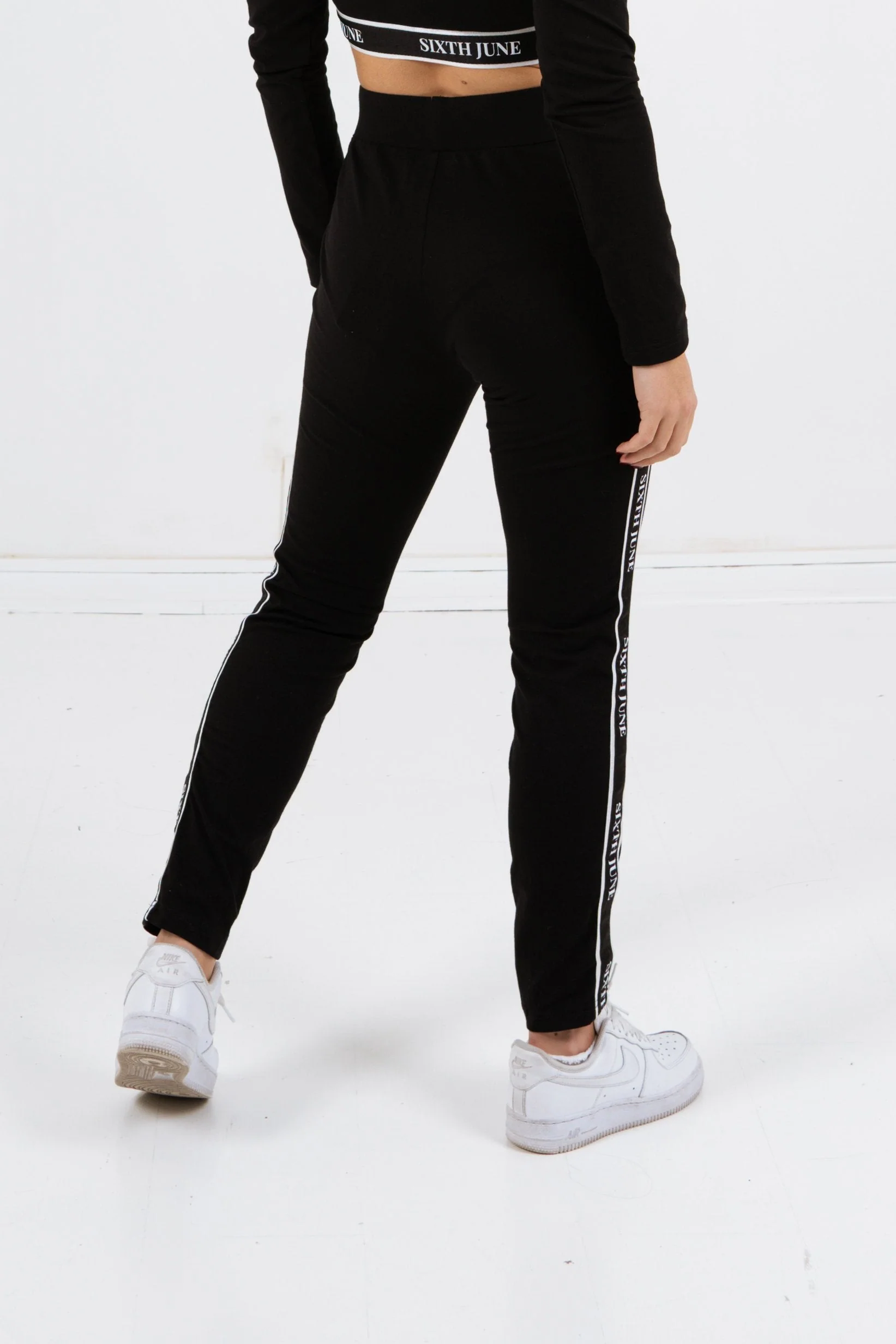 Legging bande imprimée noir - Image 5