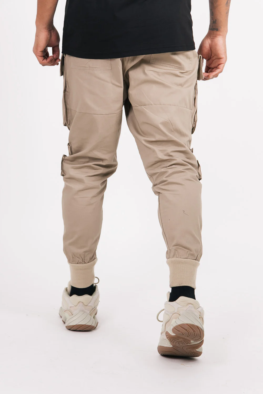 Pantalon cargo tactique poches beige foncé - Image 5
