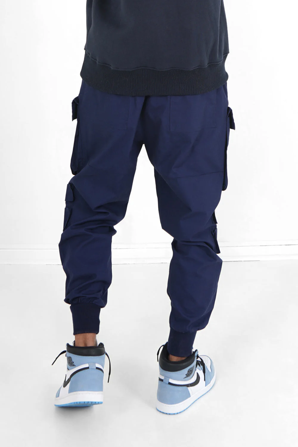 Pantalon cargo tactique poches Bleu foncé - Image 5