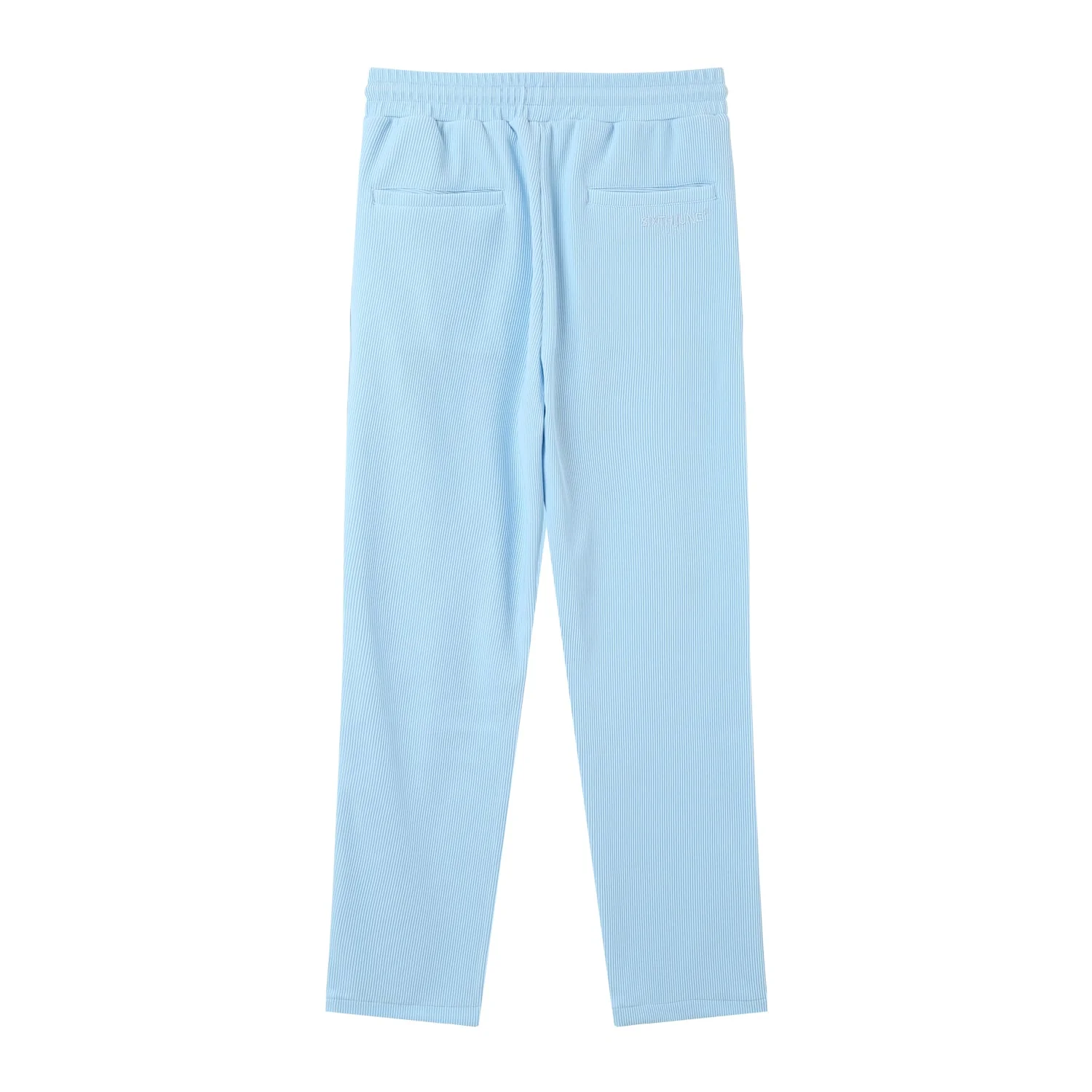 Pantalon fluide plissé Bleu clair - Image 8