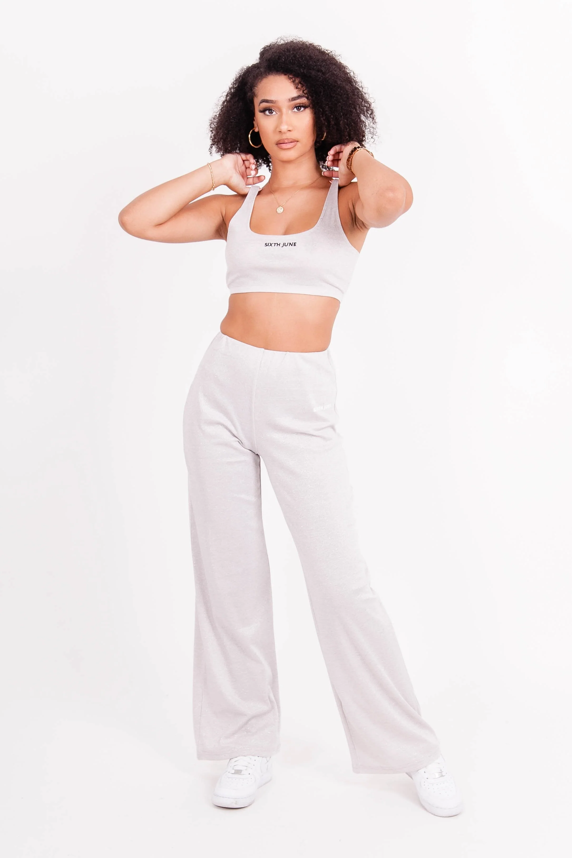 Brassière bretelle scintillante beige - Image 6