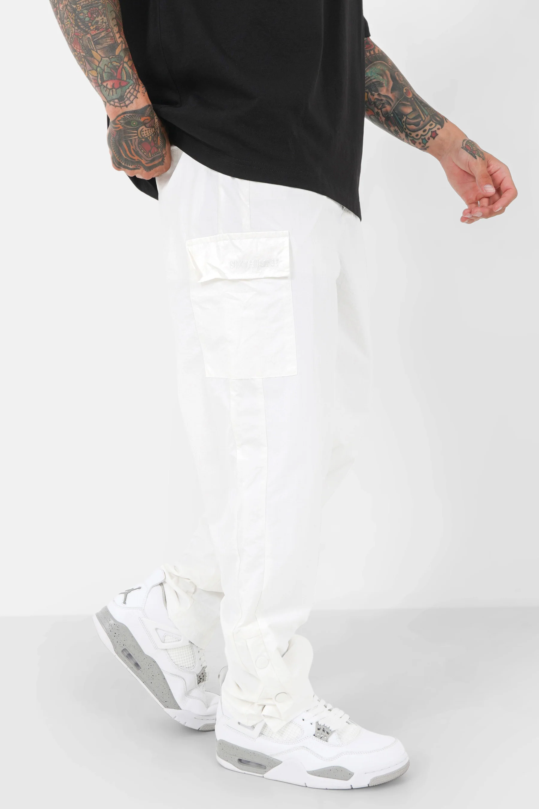 NYLON button cargo pant - Image 4