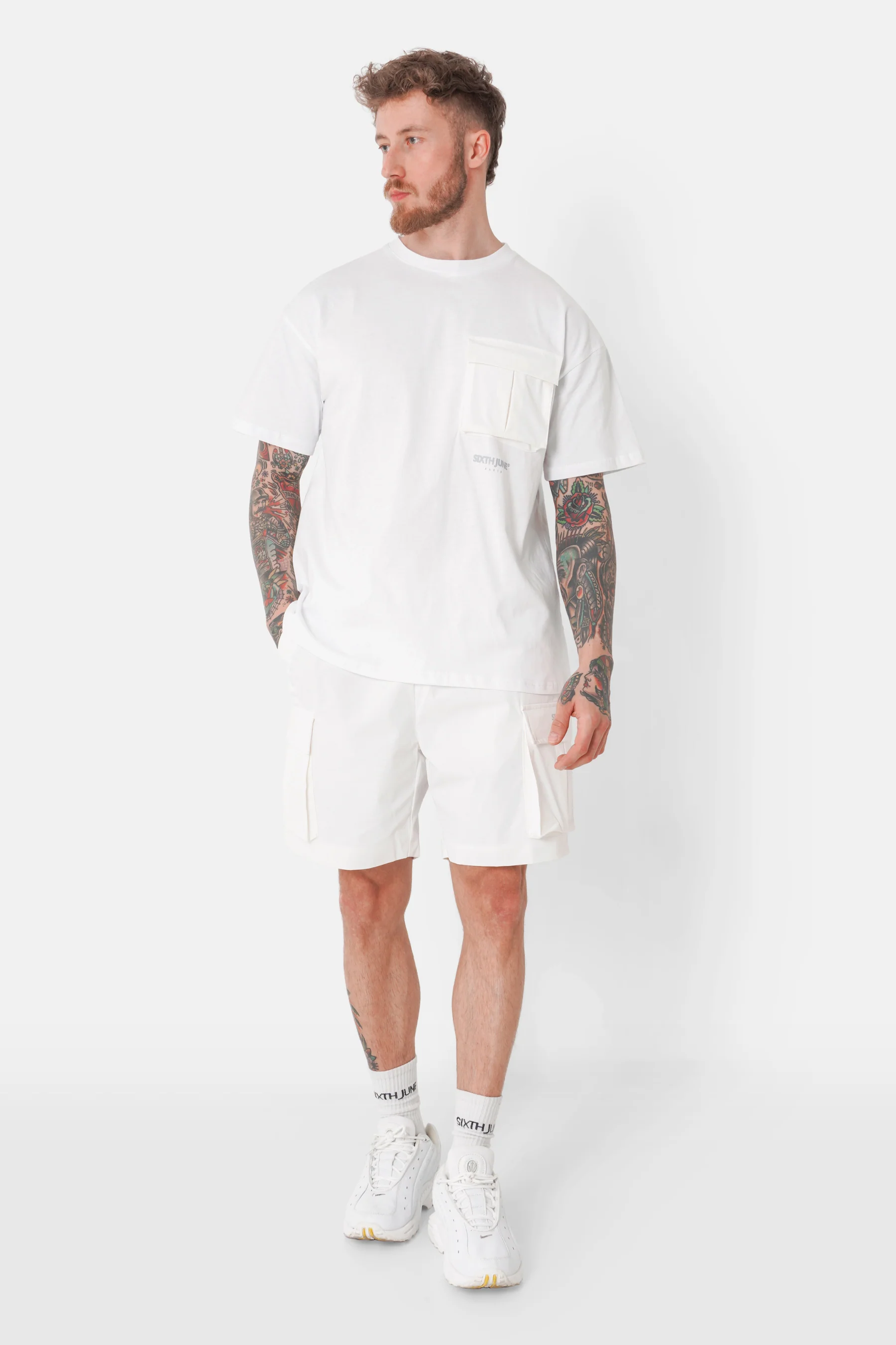 T-shirt poche QR Blanc - Image 2