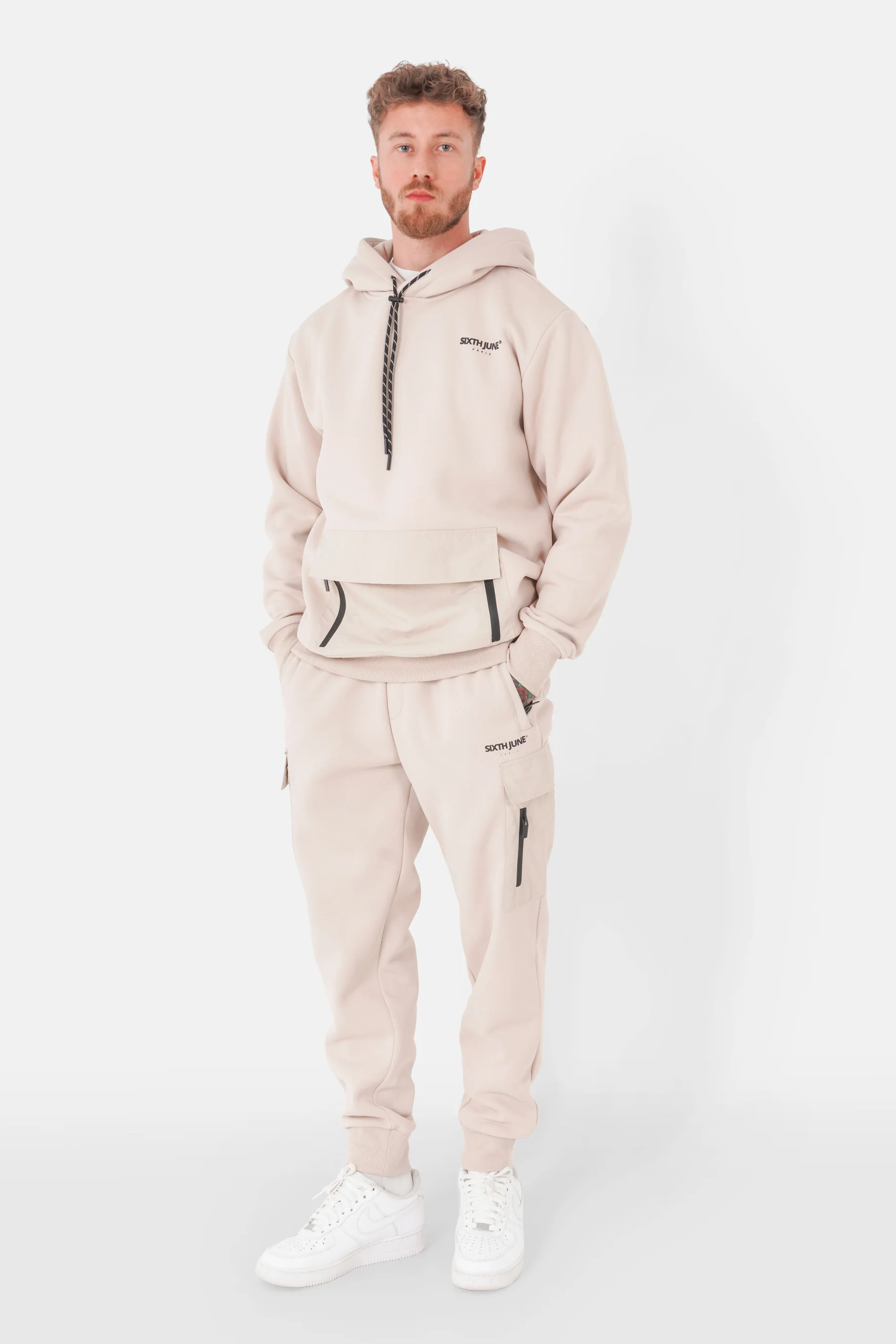 Sweatshirt nylon QR code Beige - Image 2
