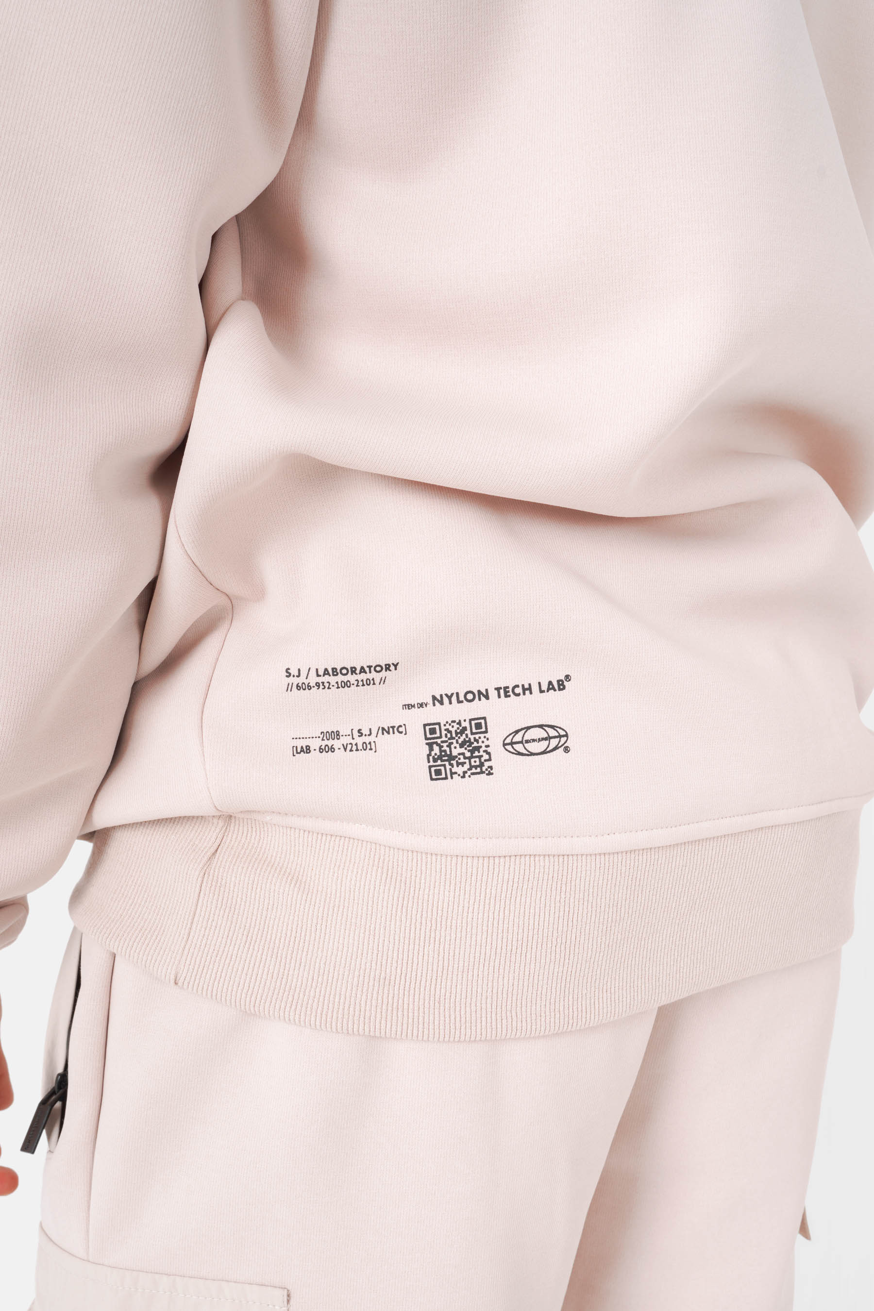 Sweatshirt nylon QR code Beige - Image 4