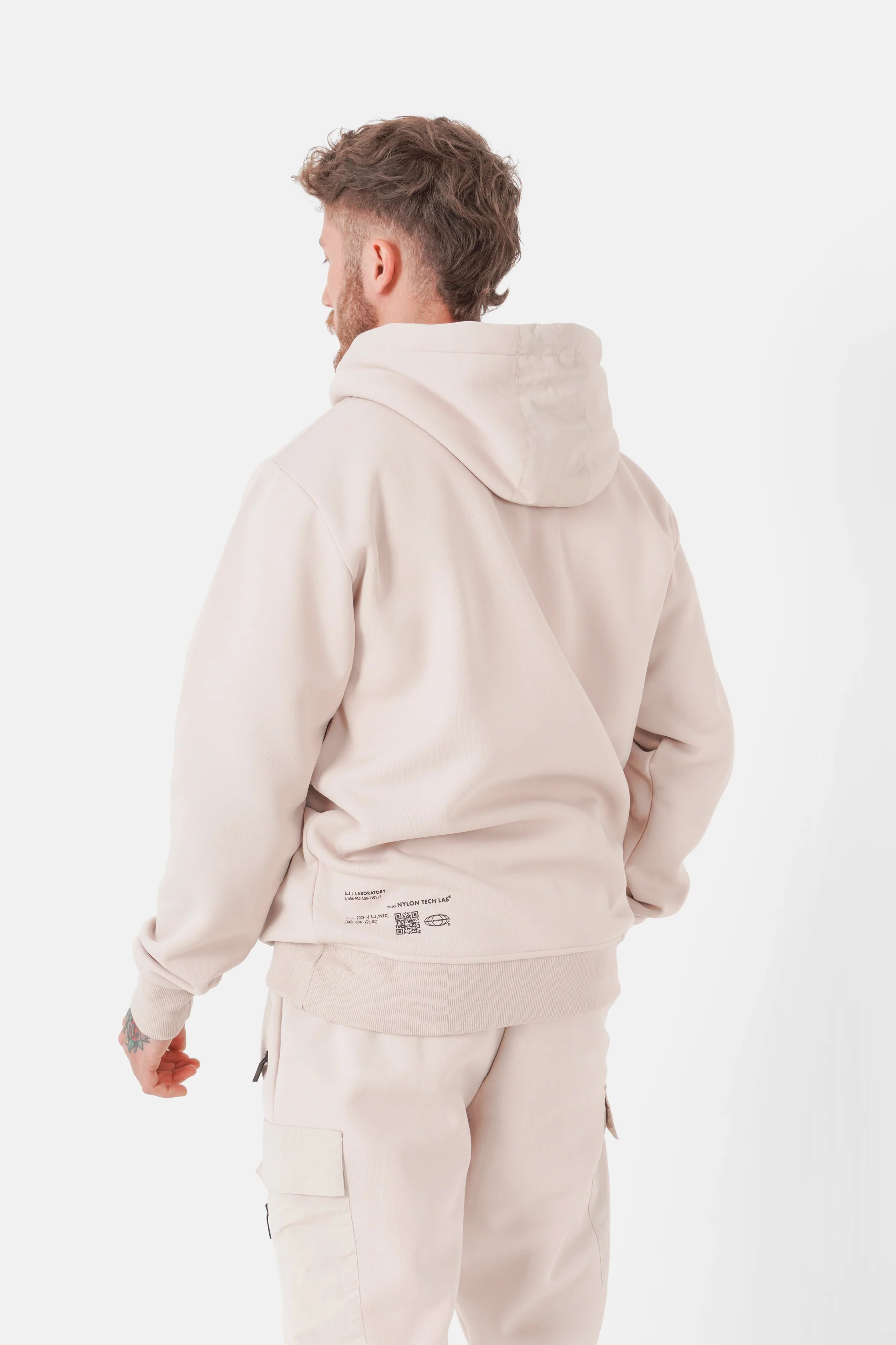 Sweatshirt nylon QR code Beige - Image 5