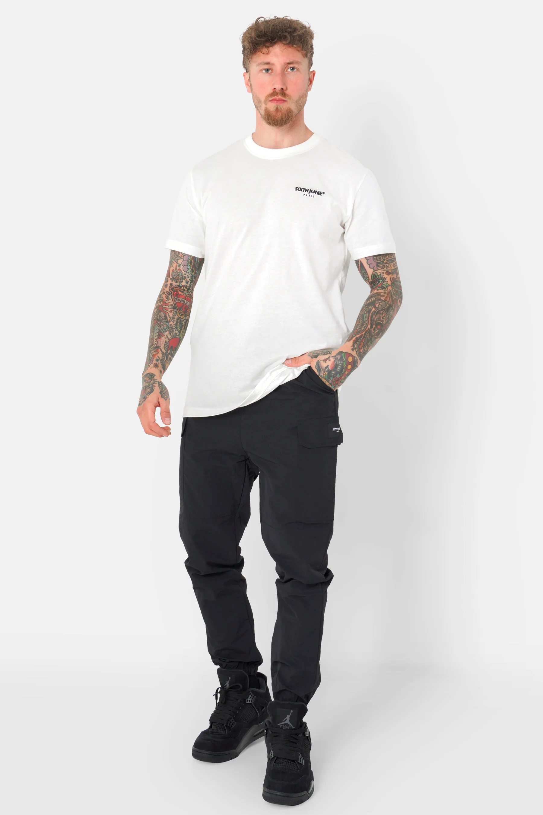 Pantalon cargo technique Noir - Image 2