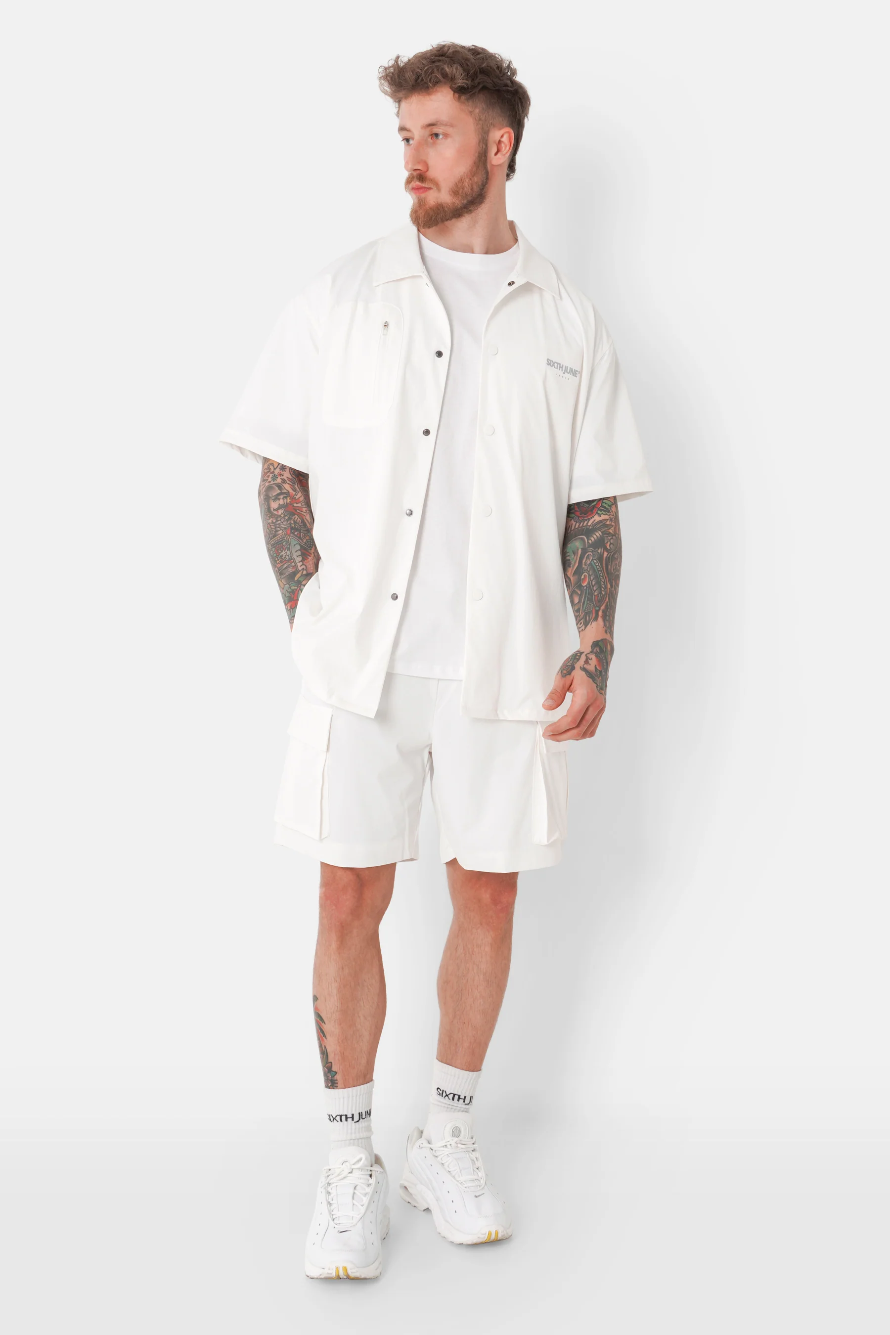 Chemise poche nylon QR code Blanc - Image 2