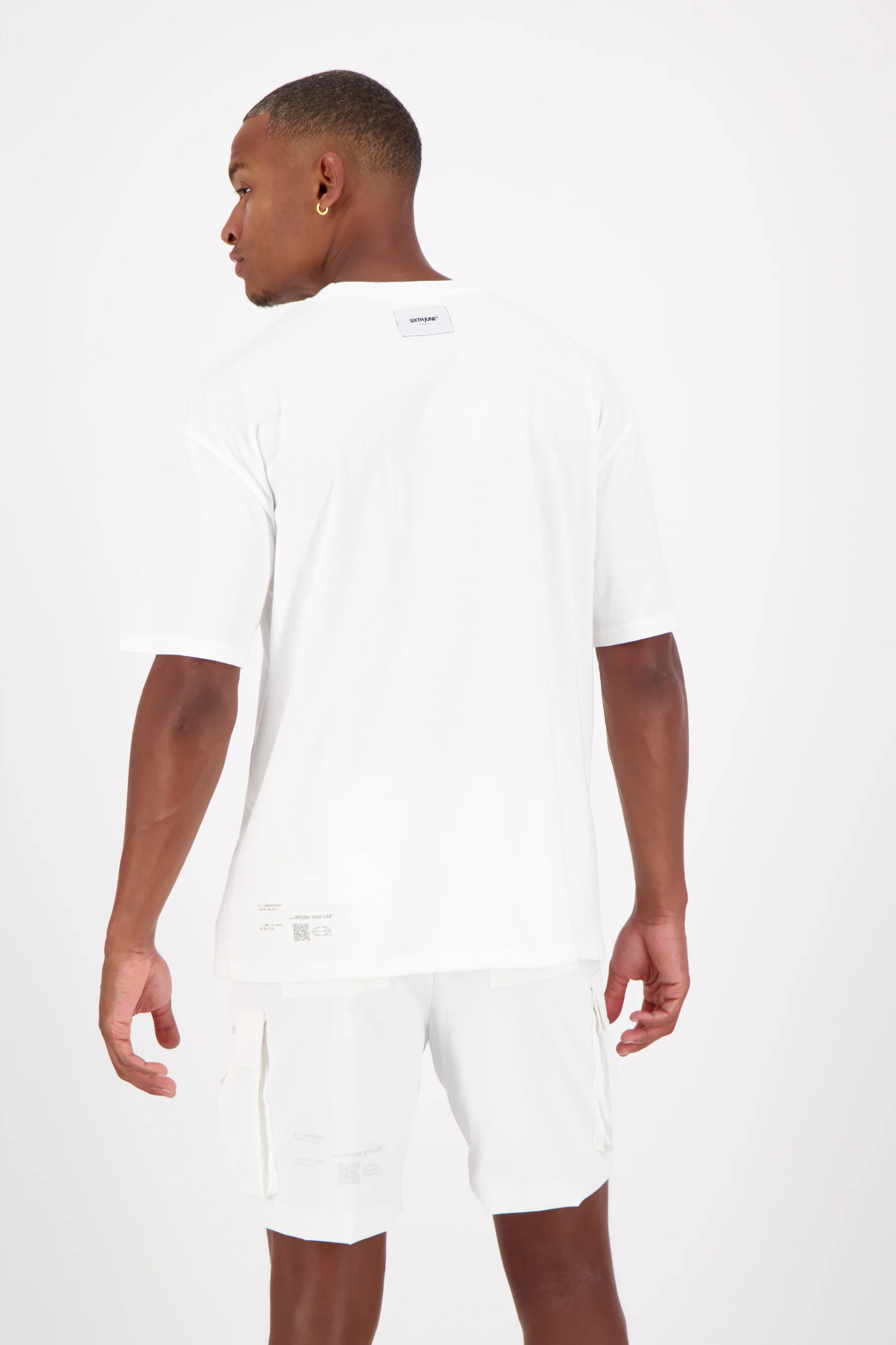 T-shirt poche nylon logo Blanc - Image 5