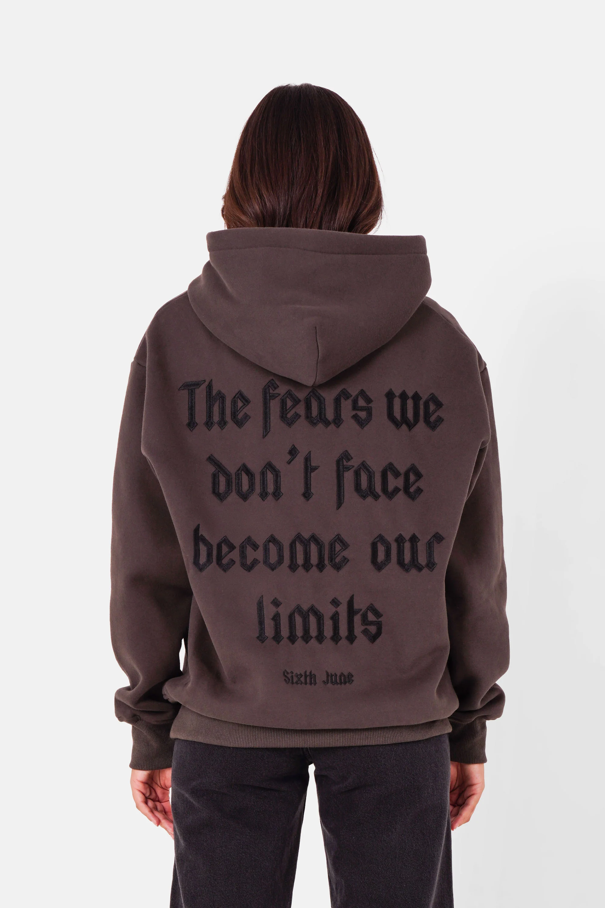THE FEAR embroidery hoodie