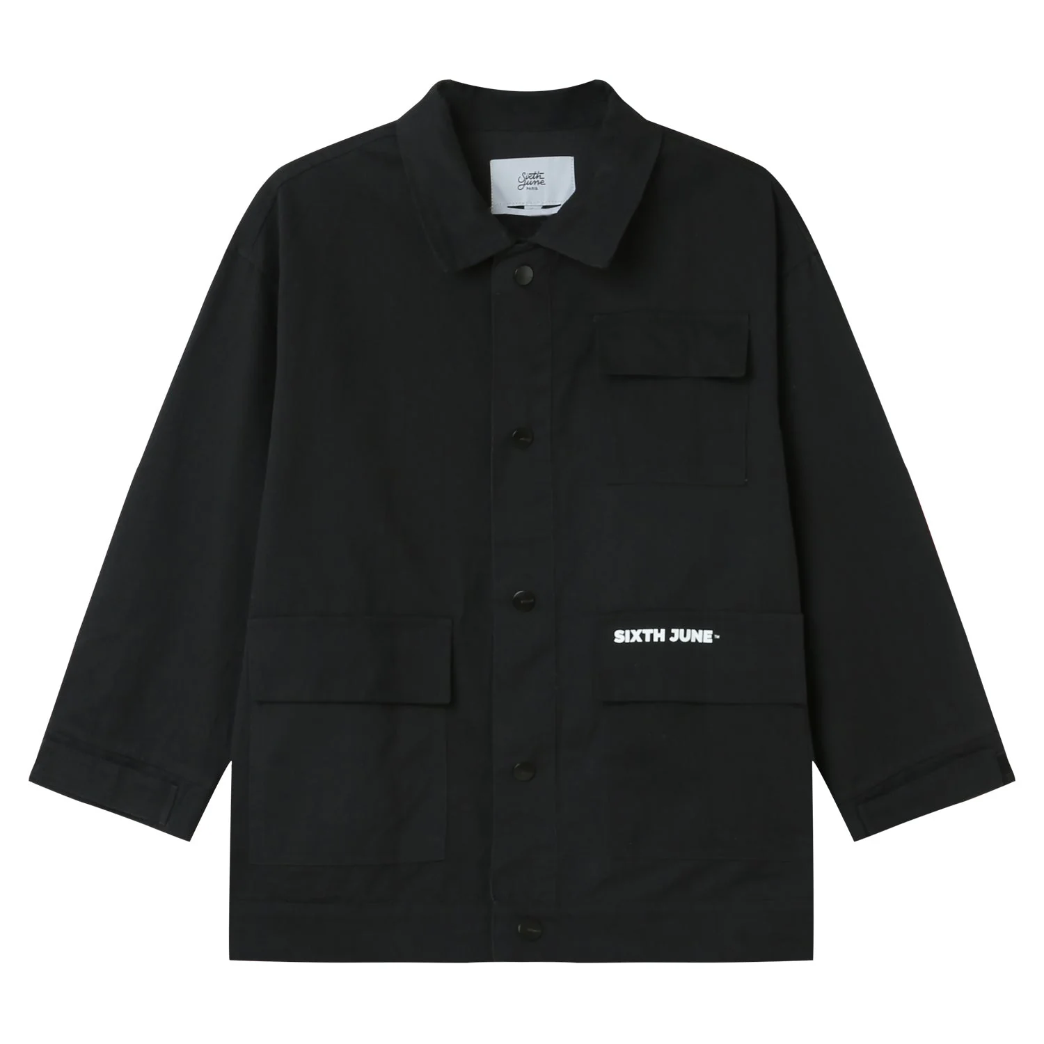 Veste travail oversize Noir - Image 6