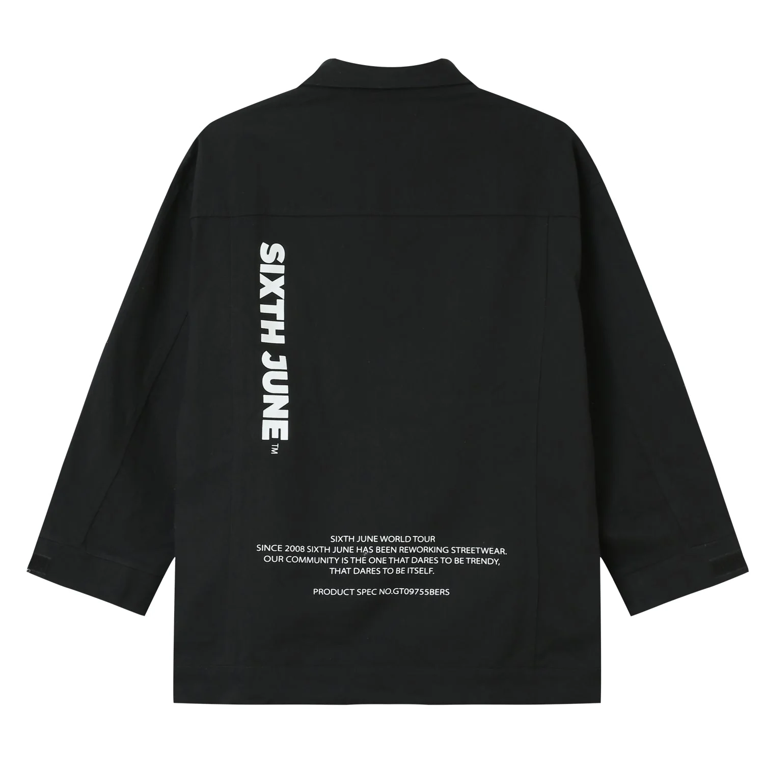 Veste travail oversize Noir - Image 7