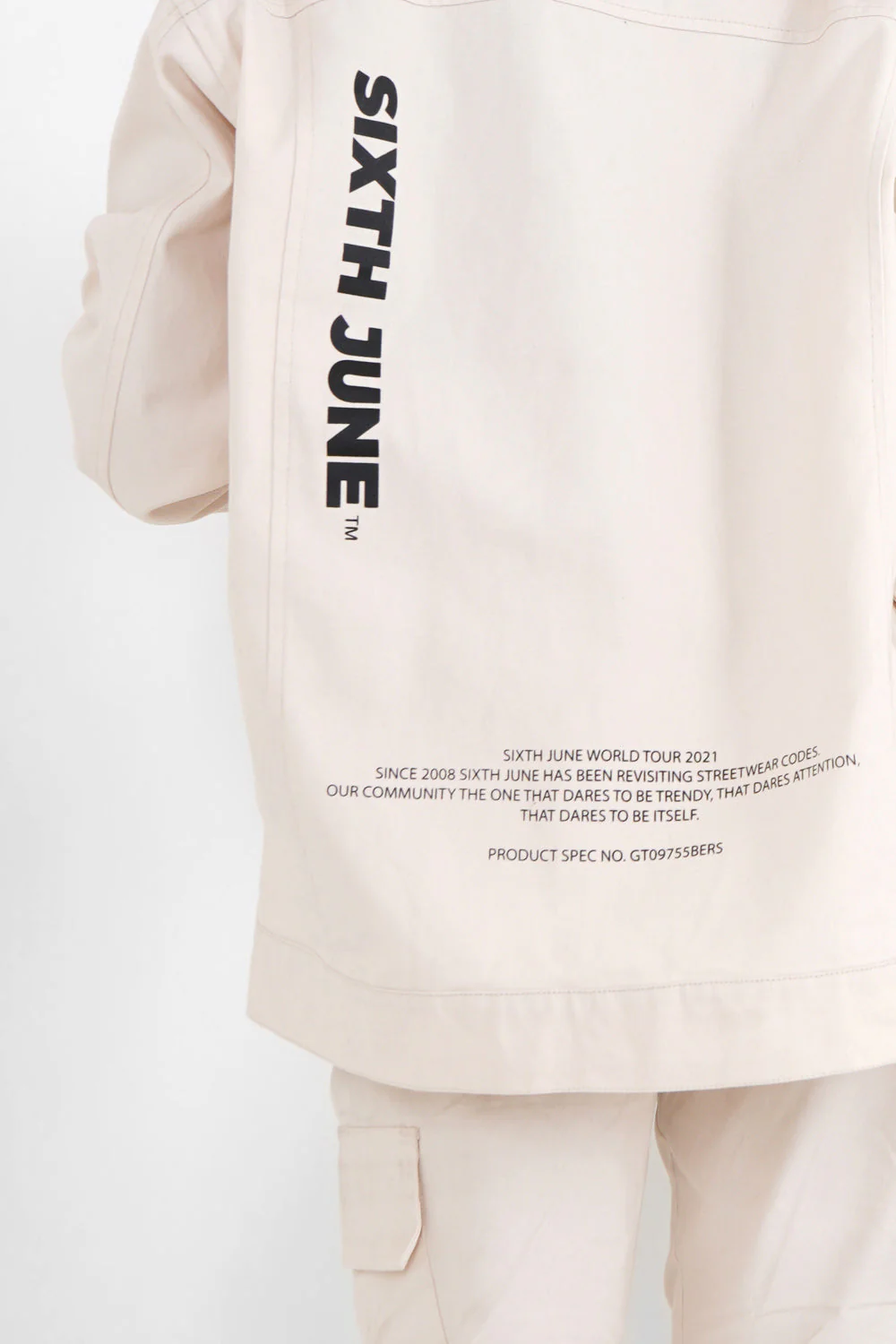 Veste travail oversize Beige - Image 3
