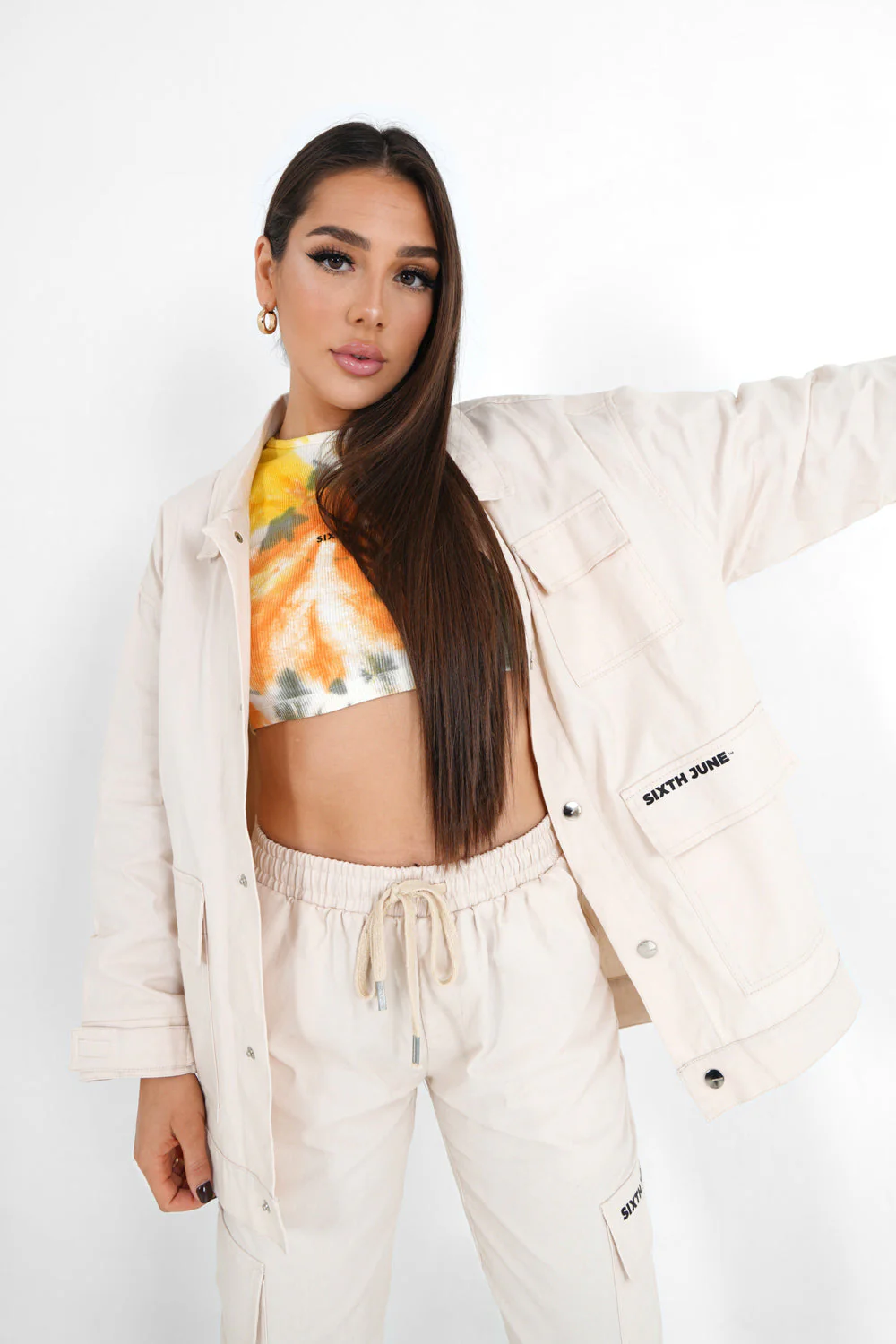 Veste travail oversize Beige - Image 5