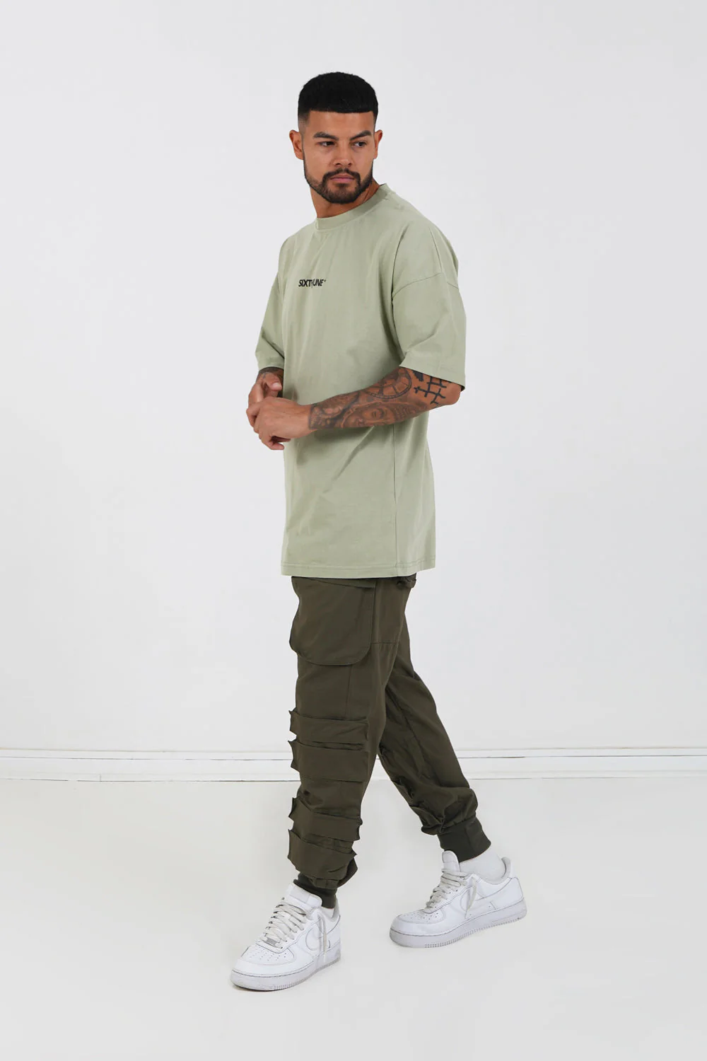 T-shirt large logo Vert clair - Image 2