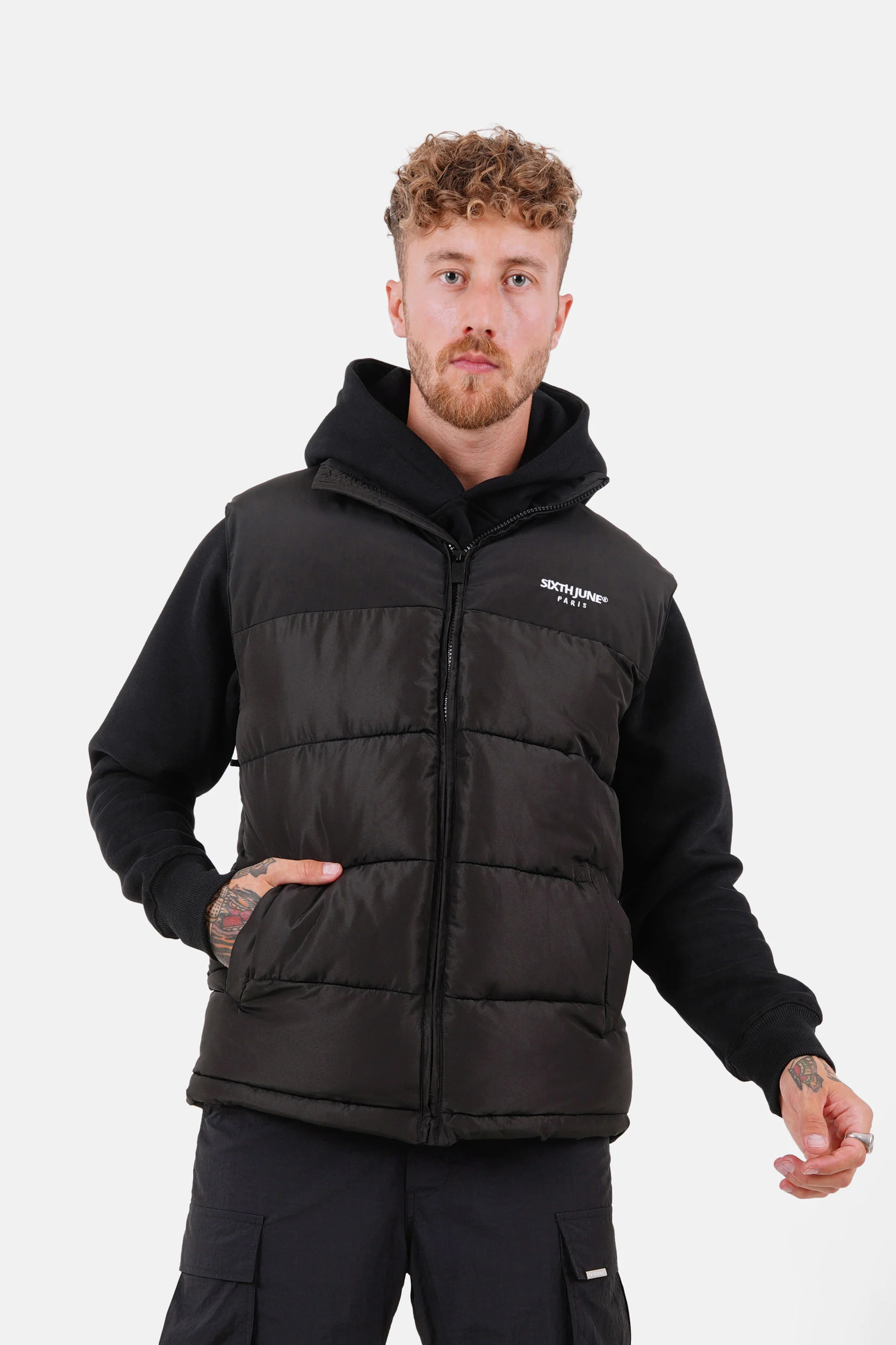 SLEEVELESS padded puffer jacket