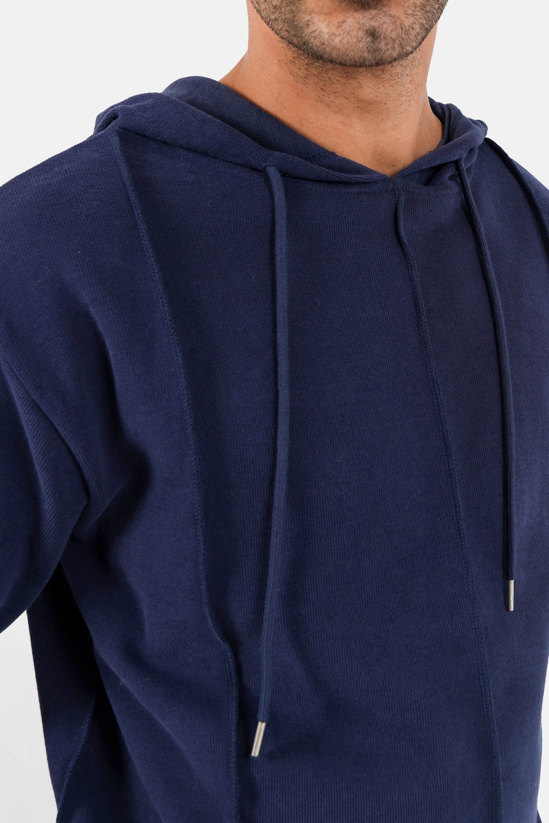 Sweatshirt coutures extérieurs Bleu foncé - Image 3
