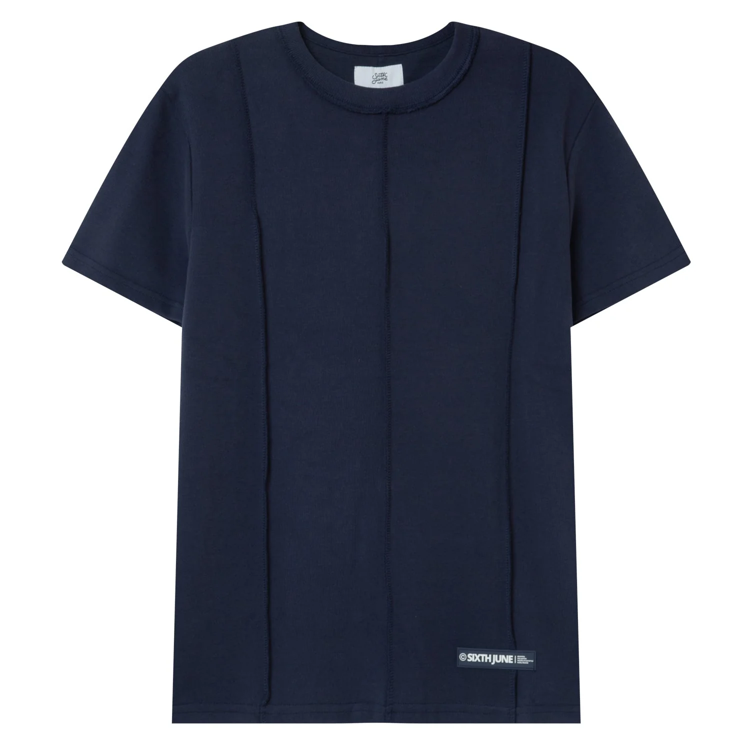 T-shirt coutures extérieure épais Bleu - Image 6